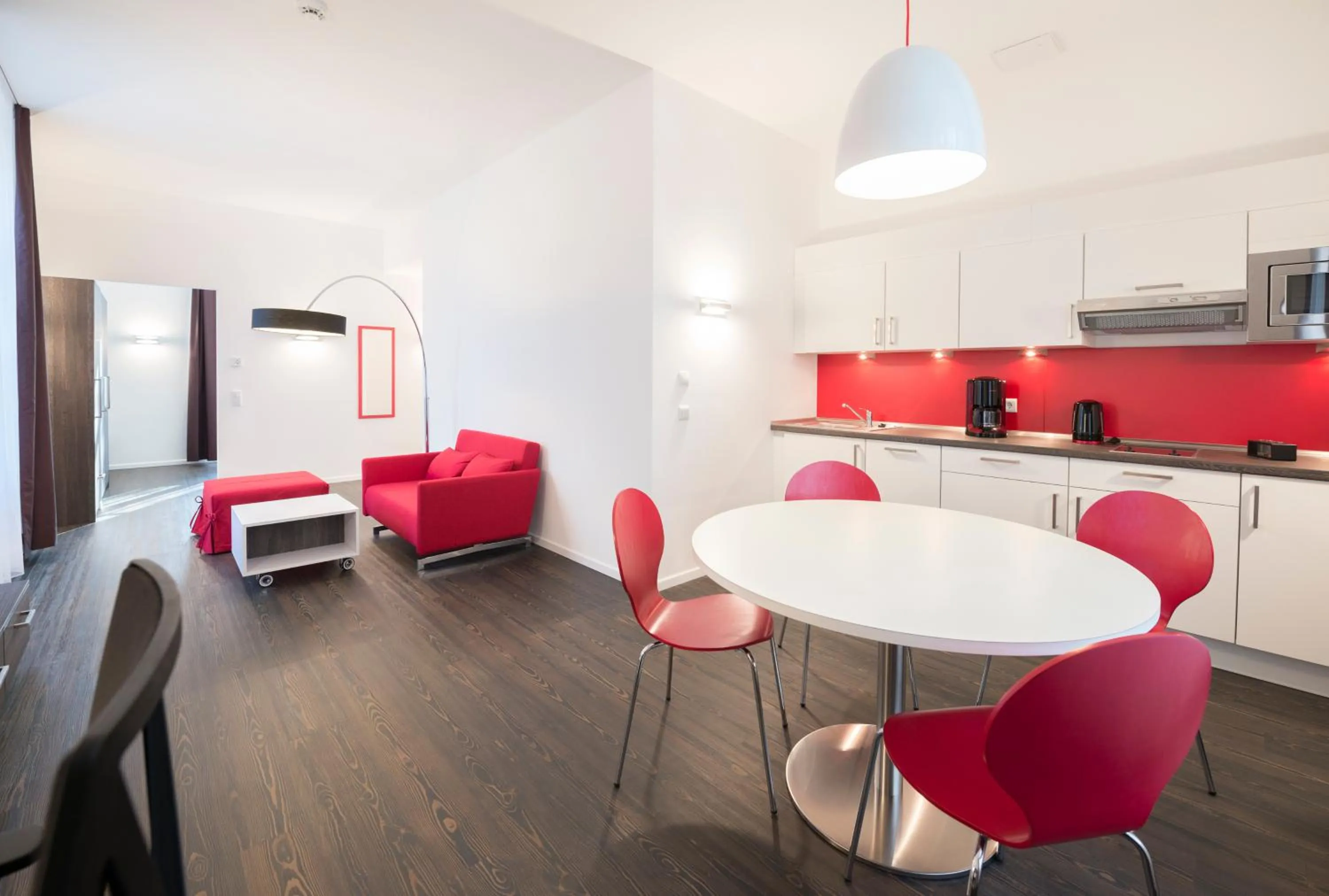 Kitchen or kitchenette in Boardinghaus Weinberg Campus