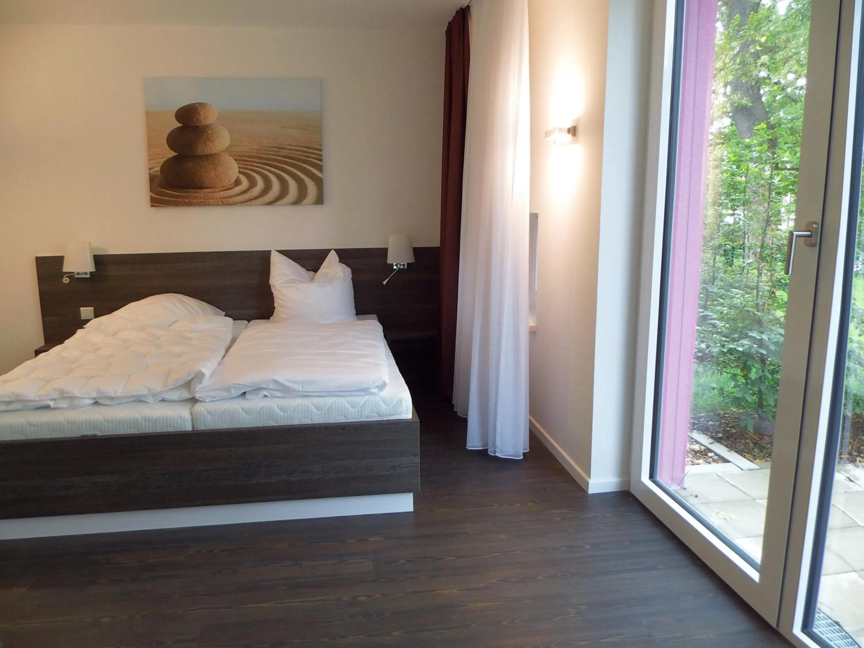 Balcony/Terrace, Bed in Boardinghaus Weinberg Campus