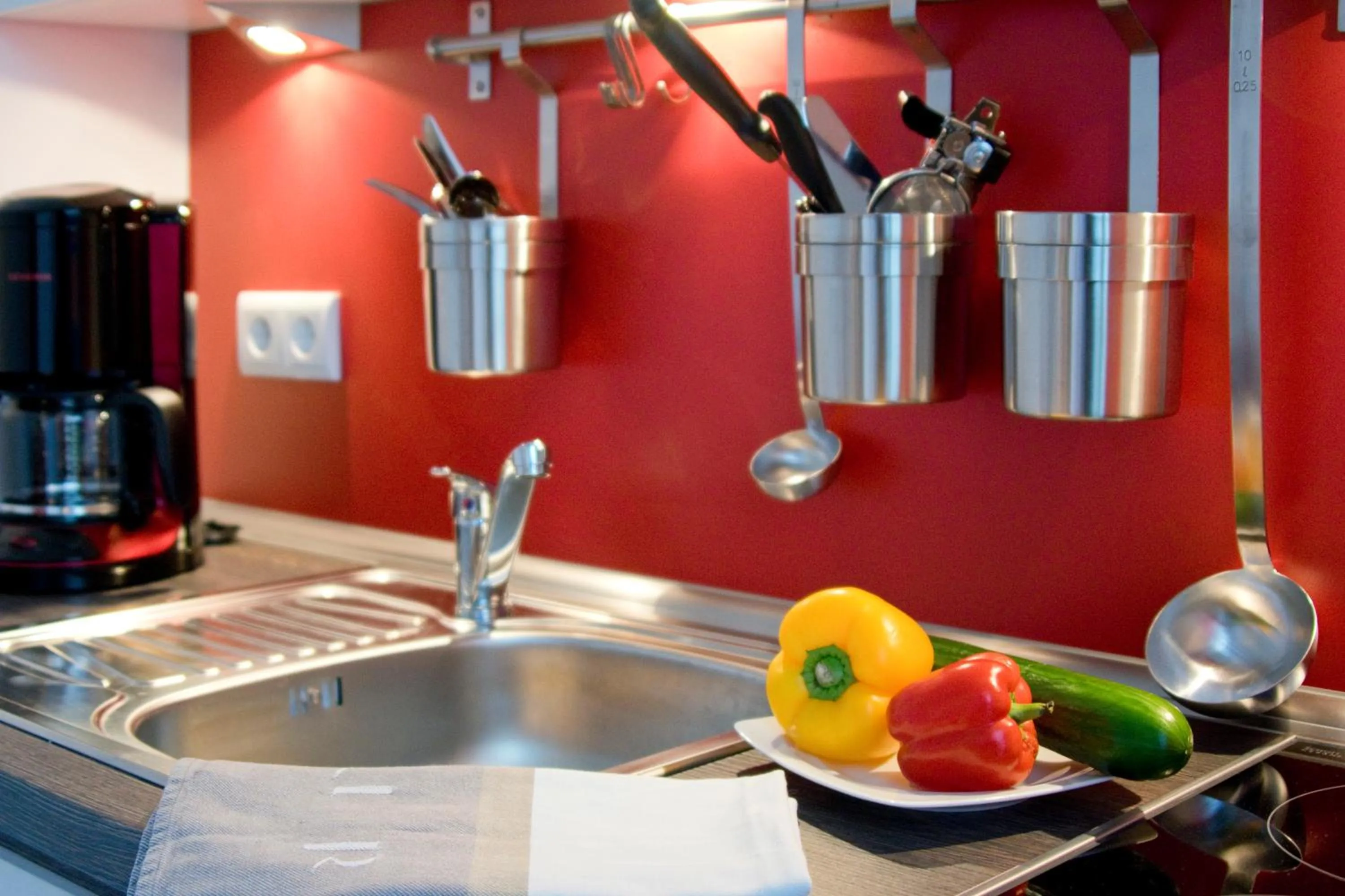 Kitchen or kitchenette in Boardinghaus Weinberg Campus