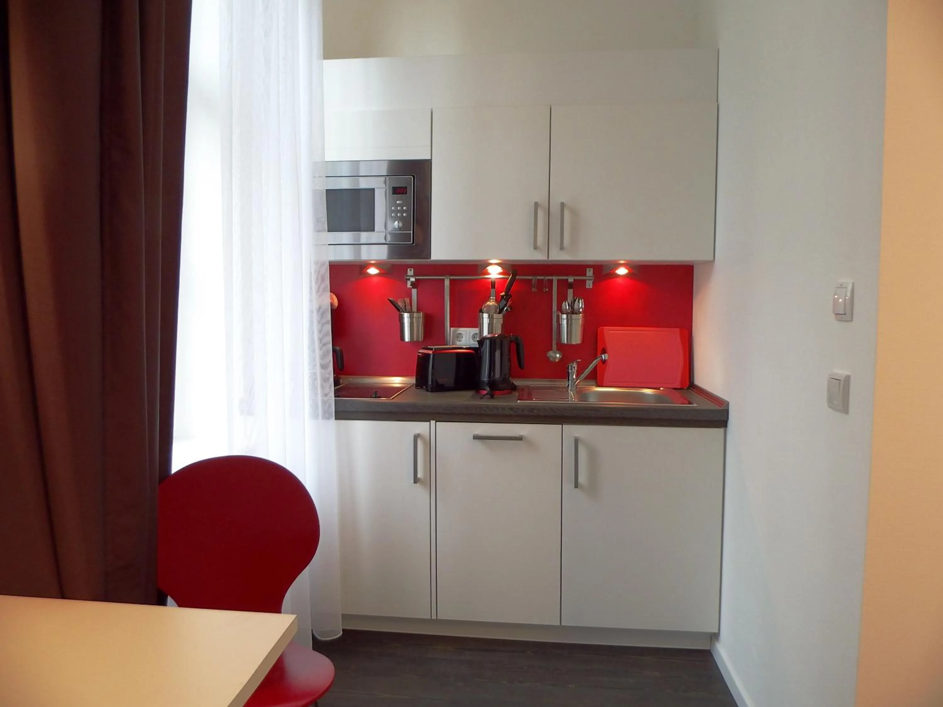 Kitchen or kitchenette in Boardinghaus Weinberg Campus