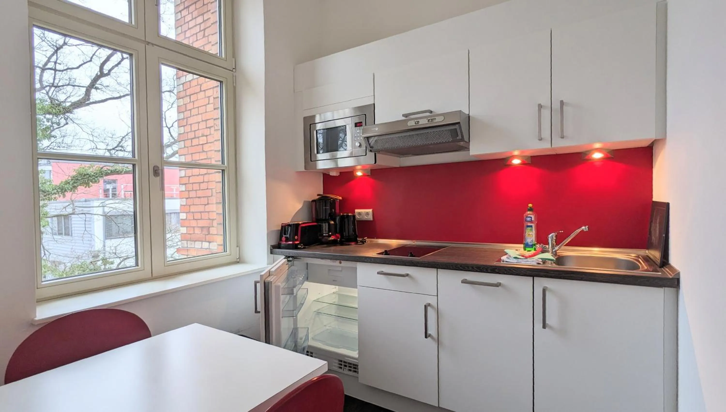 Kitchen or kitchenette in Boardinghaus Weinberg Campus