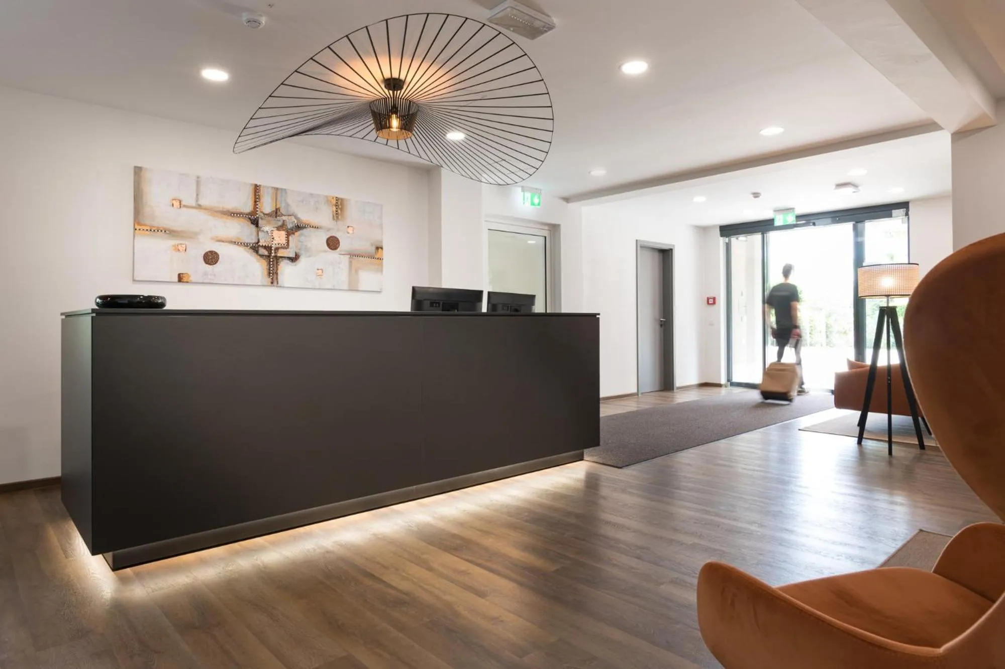 Lobby or reception in Atrium Apart Hotel Brühl