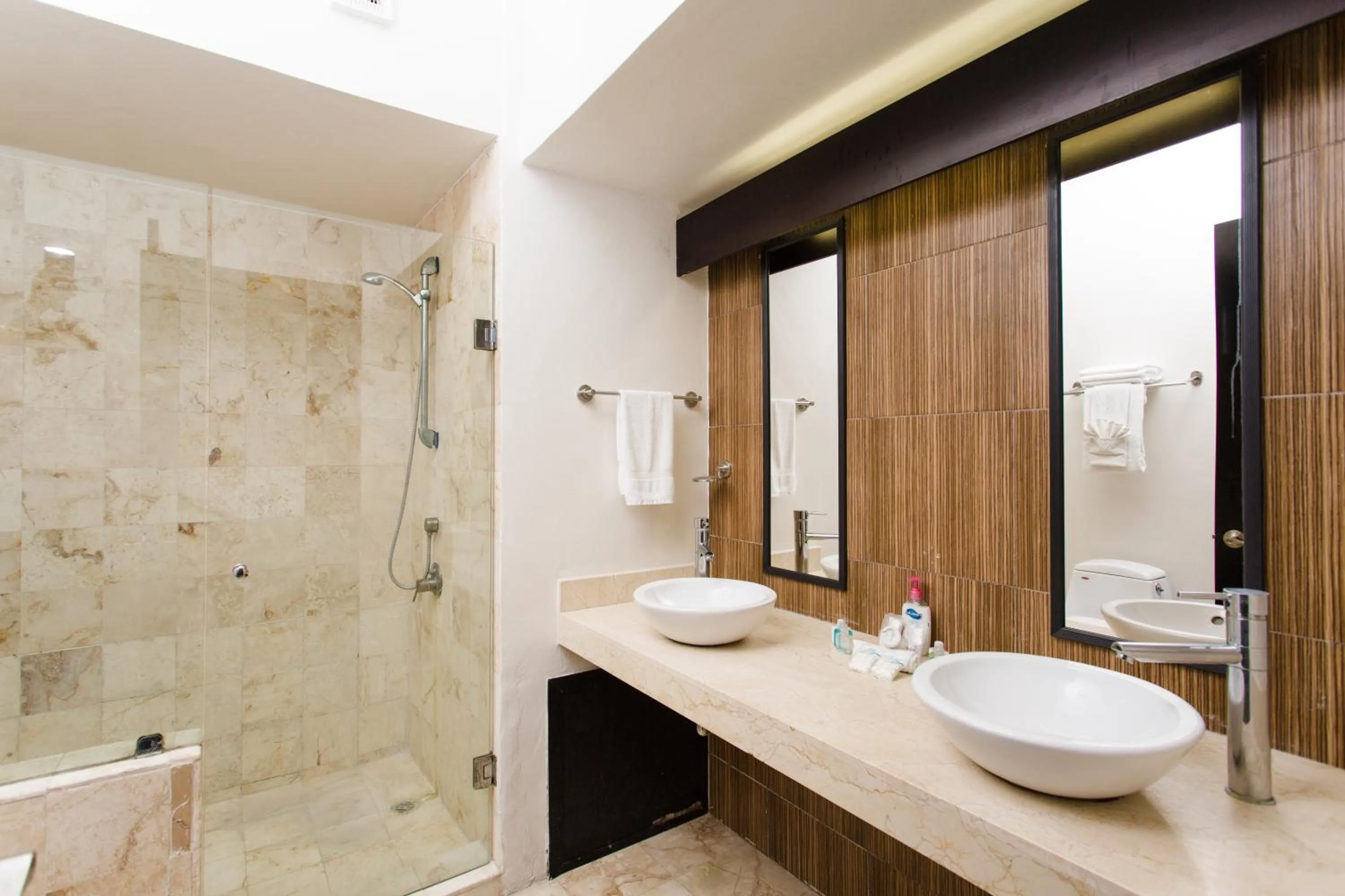 Bathroom in Ocean Front Corto Maltes 104 in Downtown