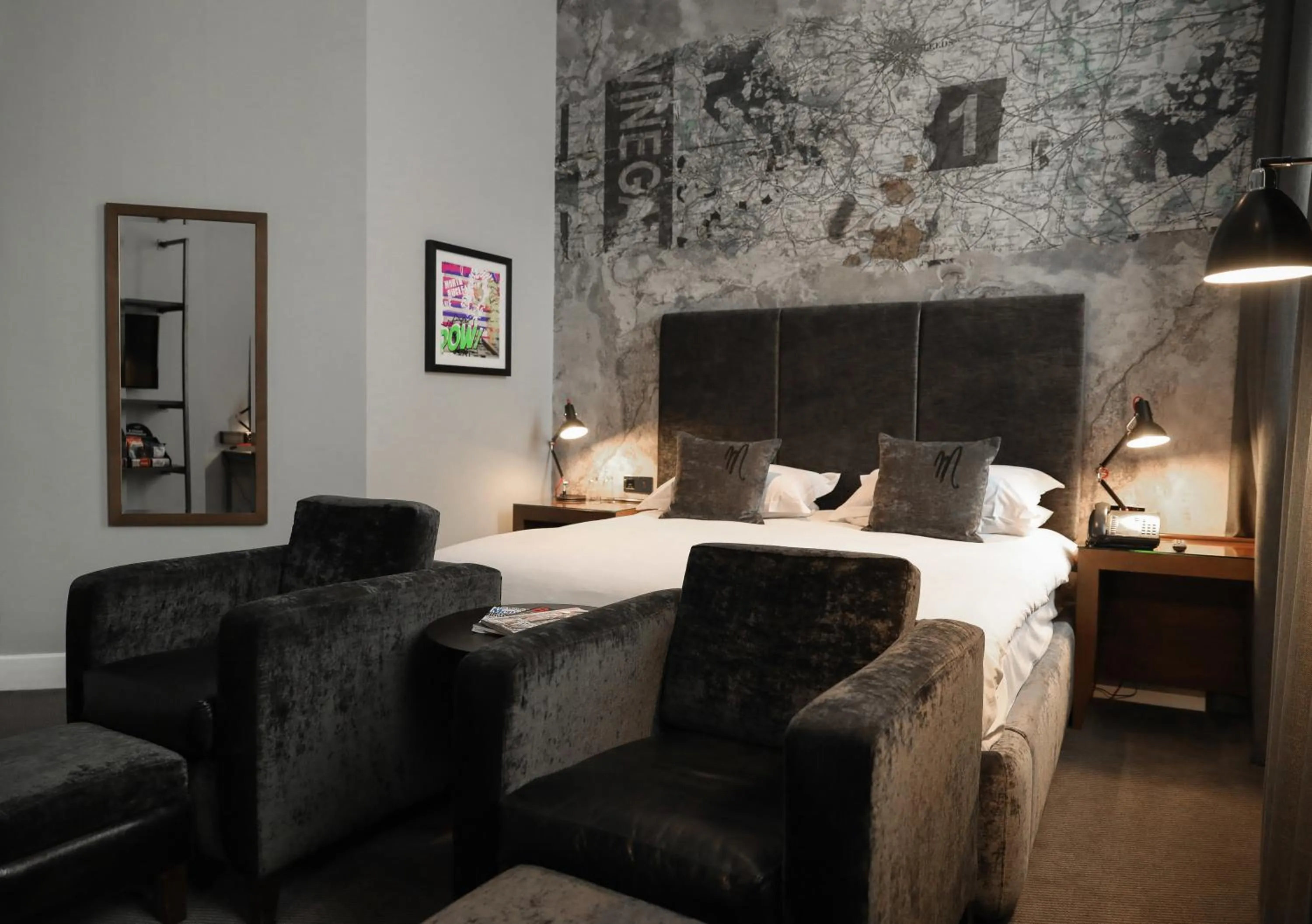 Bedroom, Bed in Malmaison Hotel Leeds