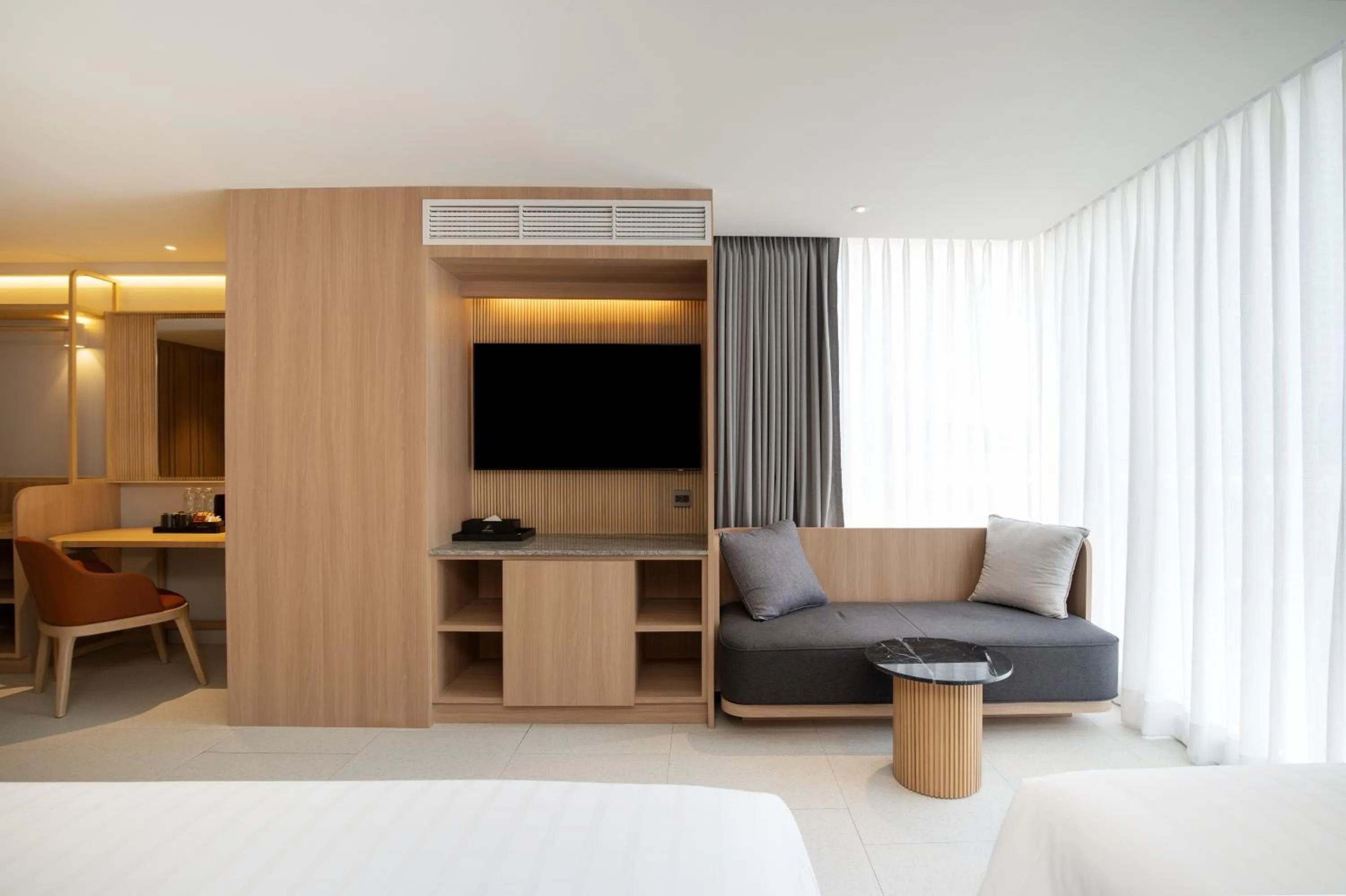 Seating area, Bed in Saan Hotel Sathorn