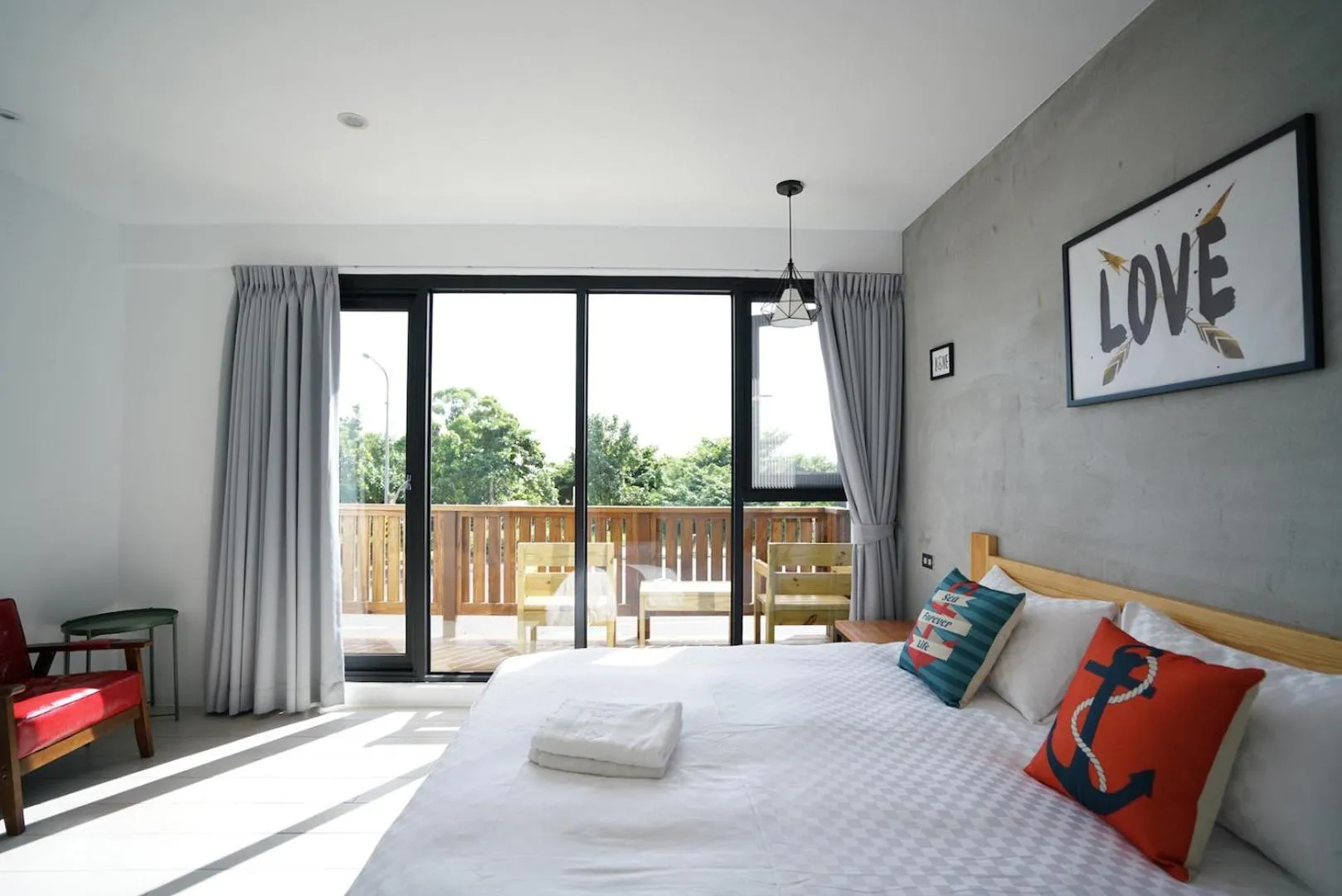 Bed in The Red Hotel