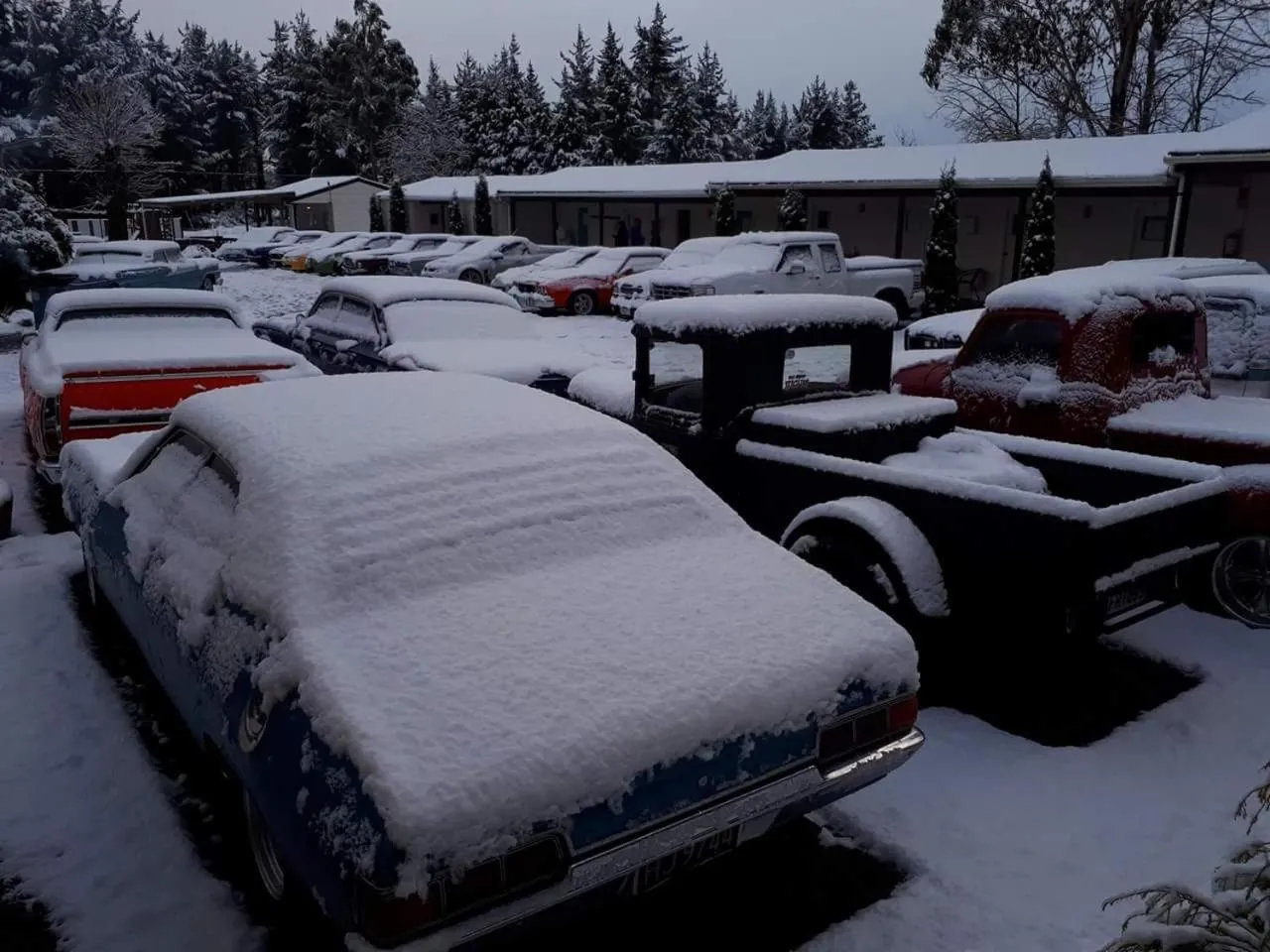 Winter in Tongariro Holiday Park