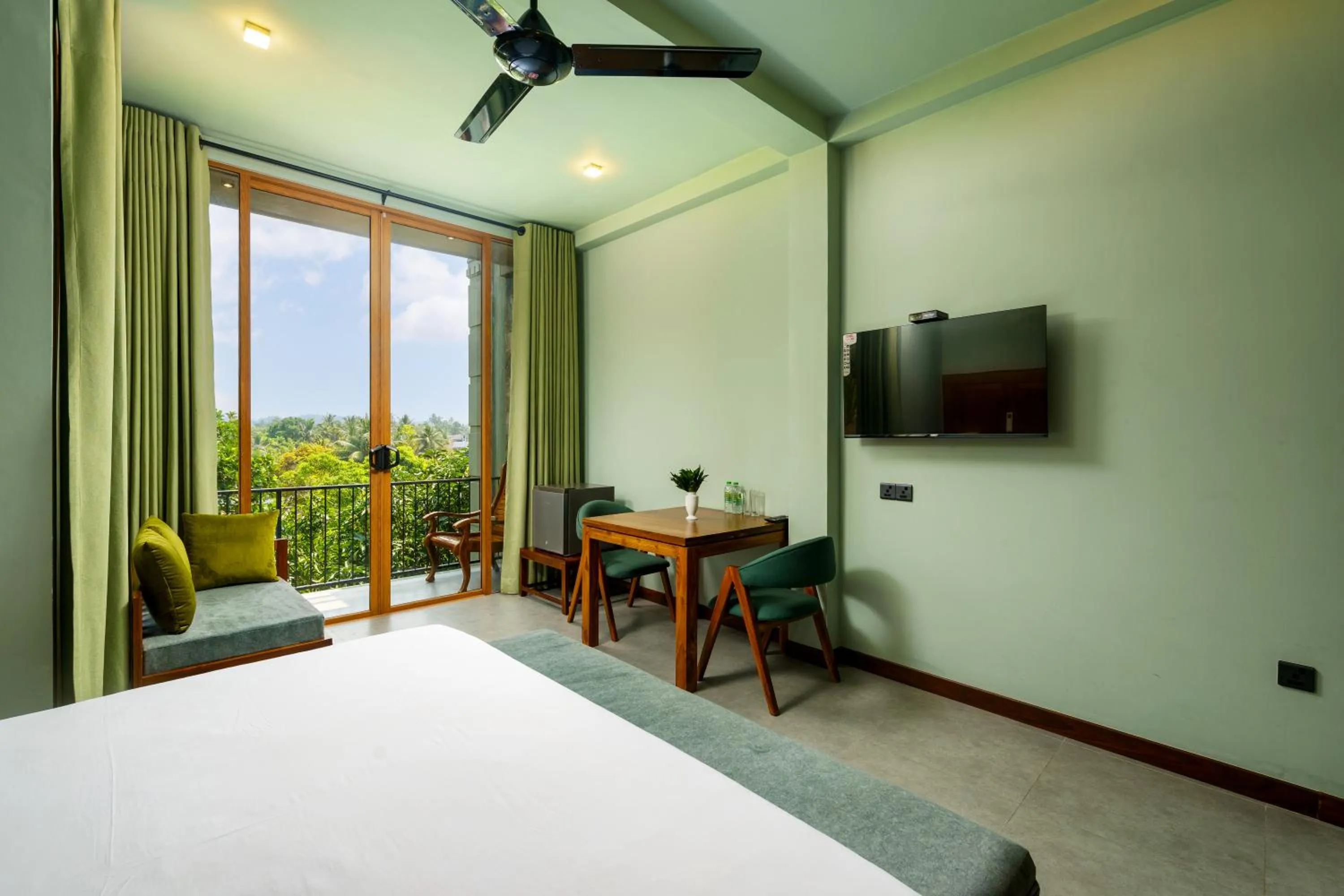 furniture, Bed in Villa Rumassala Luxury Chalets Unawatuna