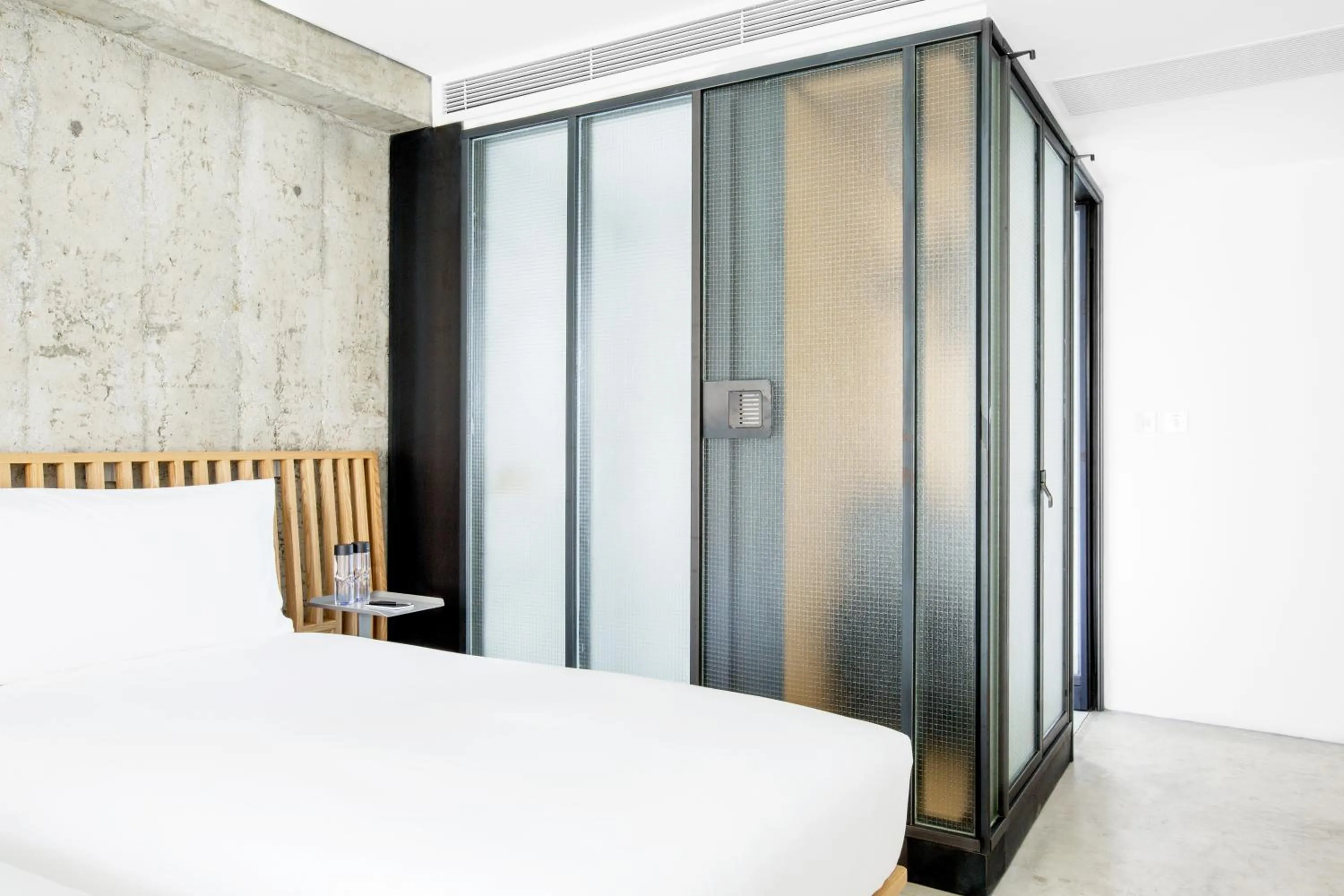 Decorative detail, Bed in TUVE Hotel