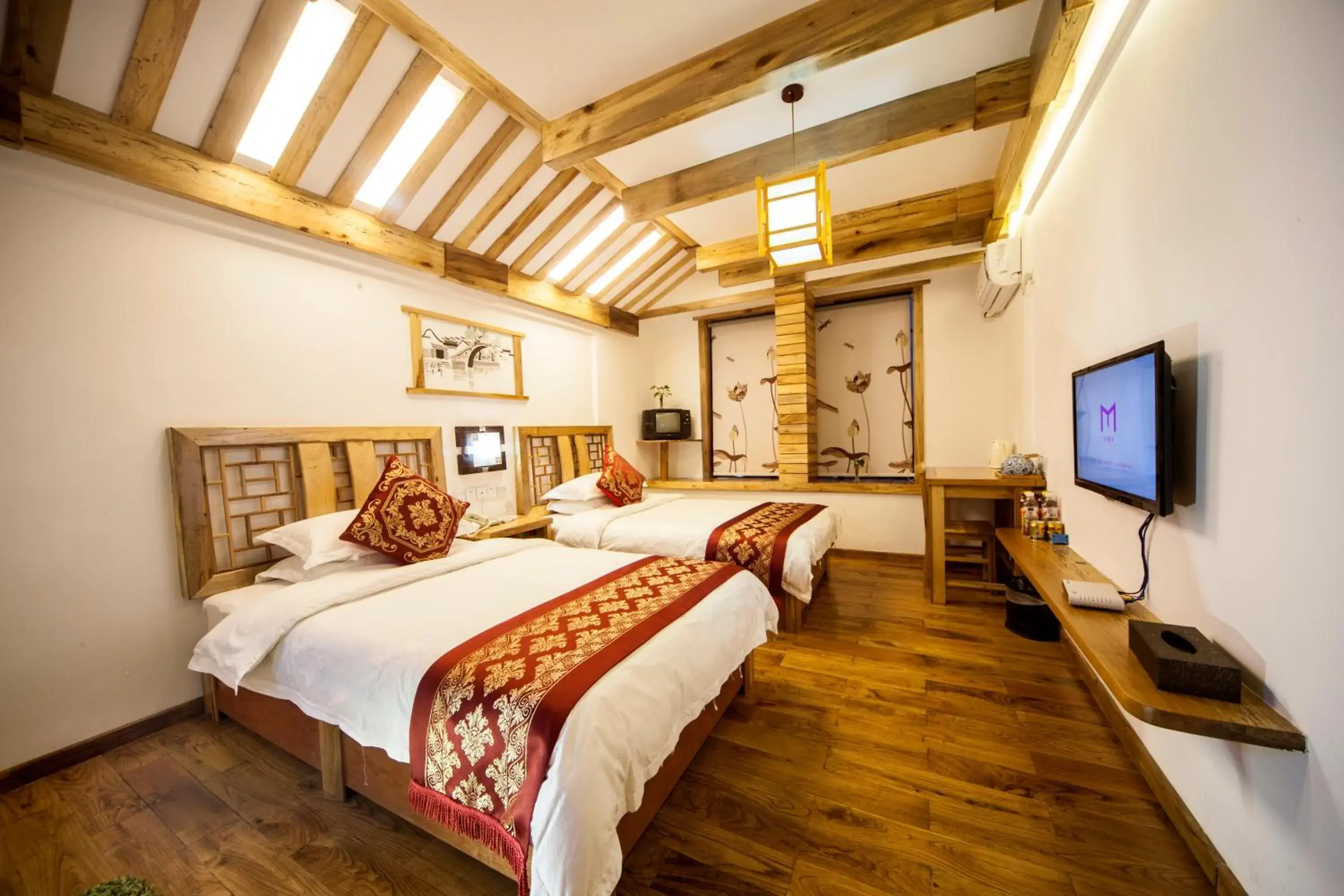 Deluxe Twin Room in Zhangjiajie Wangyi Inn Deluxe Twin Room in Zhangjiajie Wangyi Inn