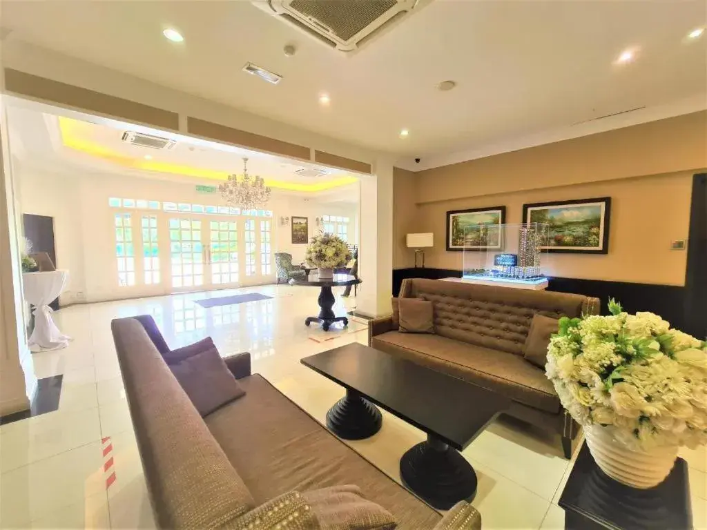 Lobby or reception in Merdeka Hotel Kluang Lobby or reception in Merdeka Hotel Kluang