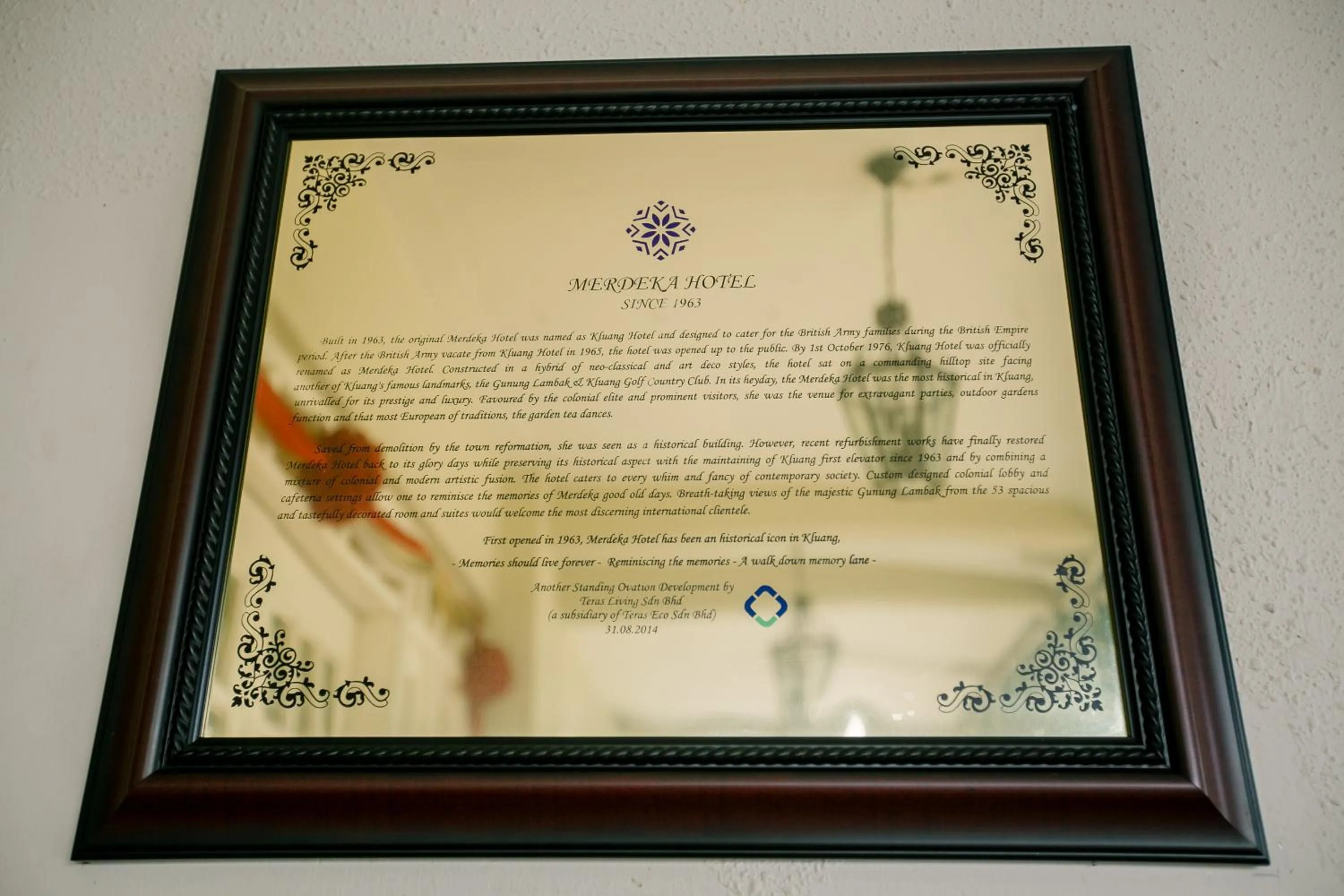 Property building in Merdeka Hotel Kluang