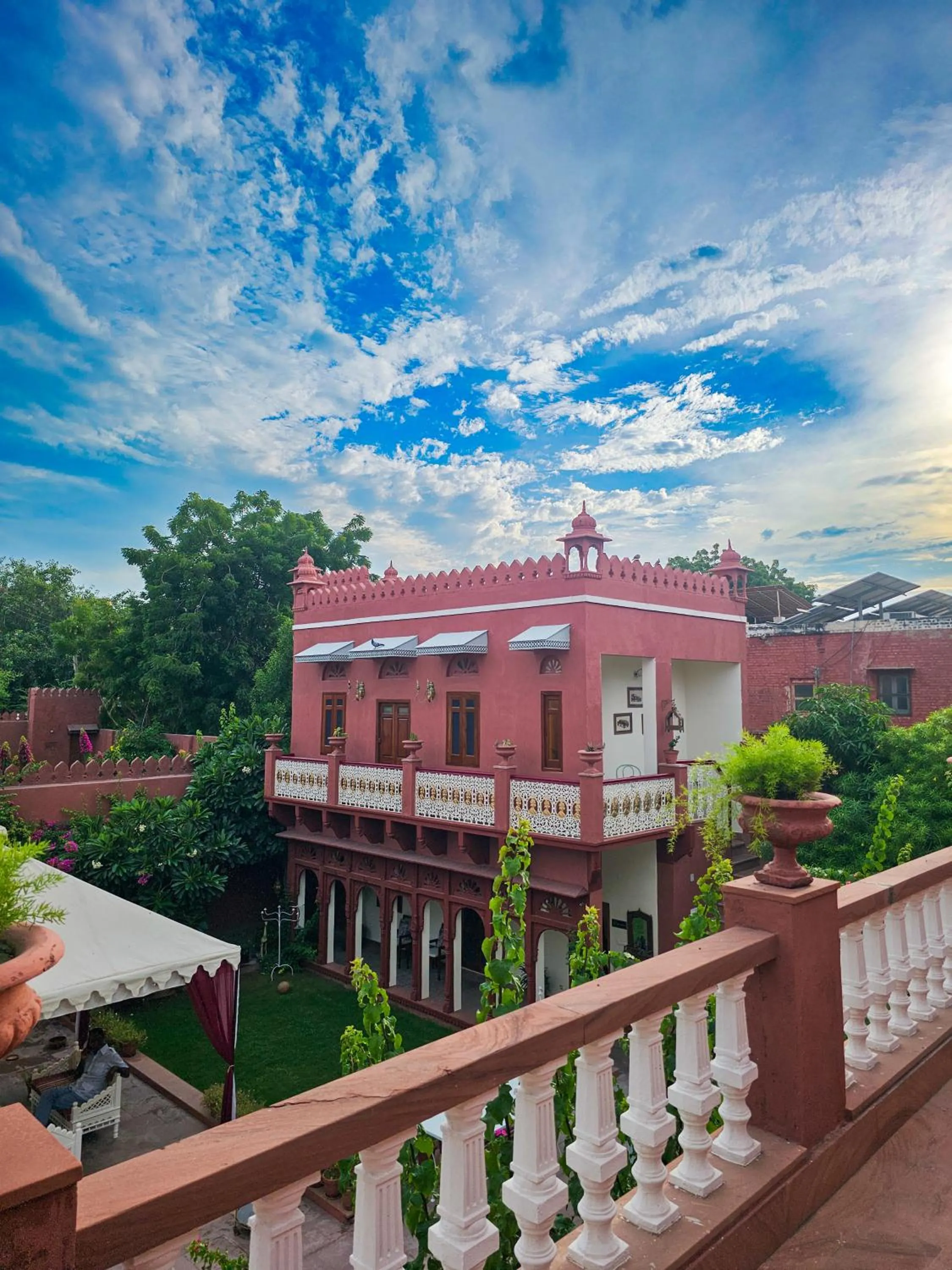 Deluxe Double or Twin Room with Garden View in Cavalry Villa bikaner