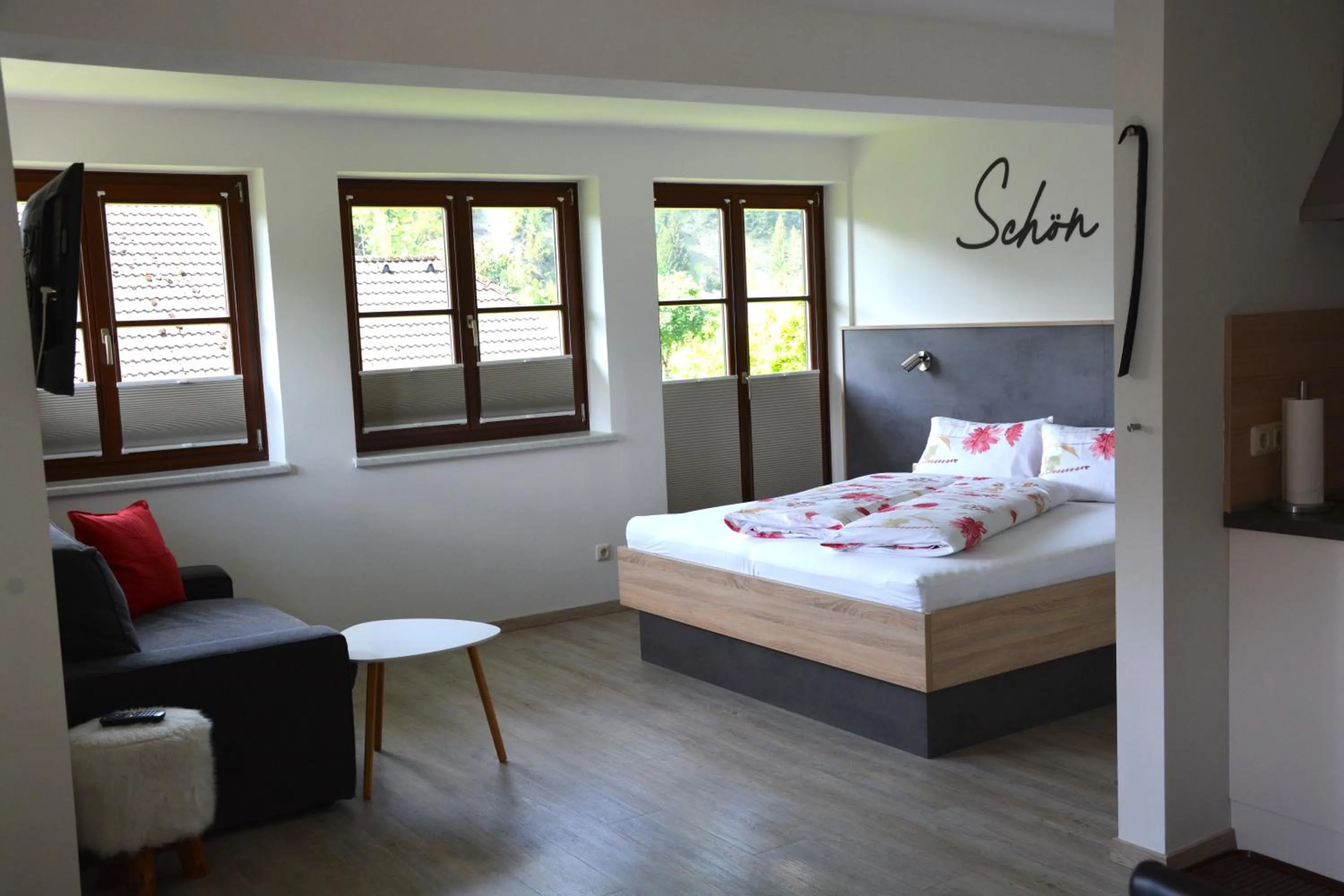 Bed in Appart Weisse Urlauben am Wolfgangsee