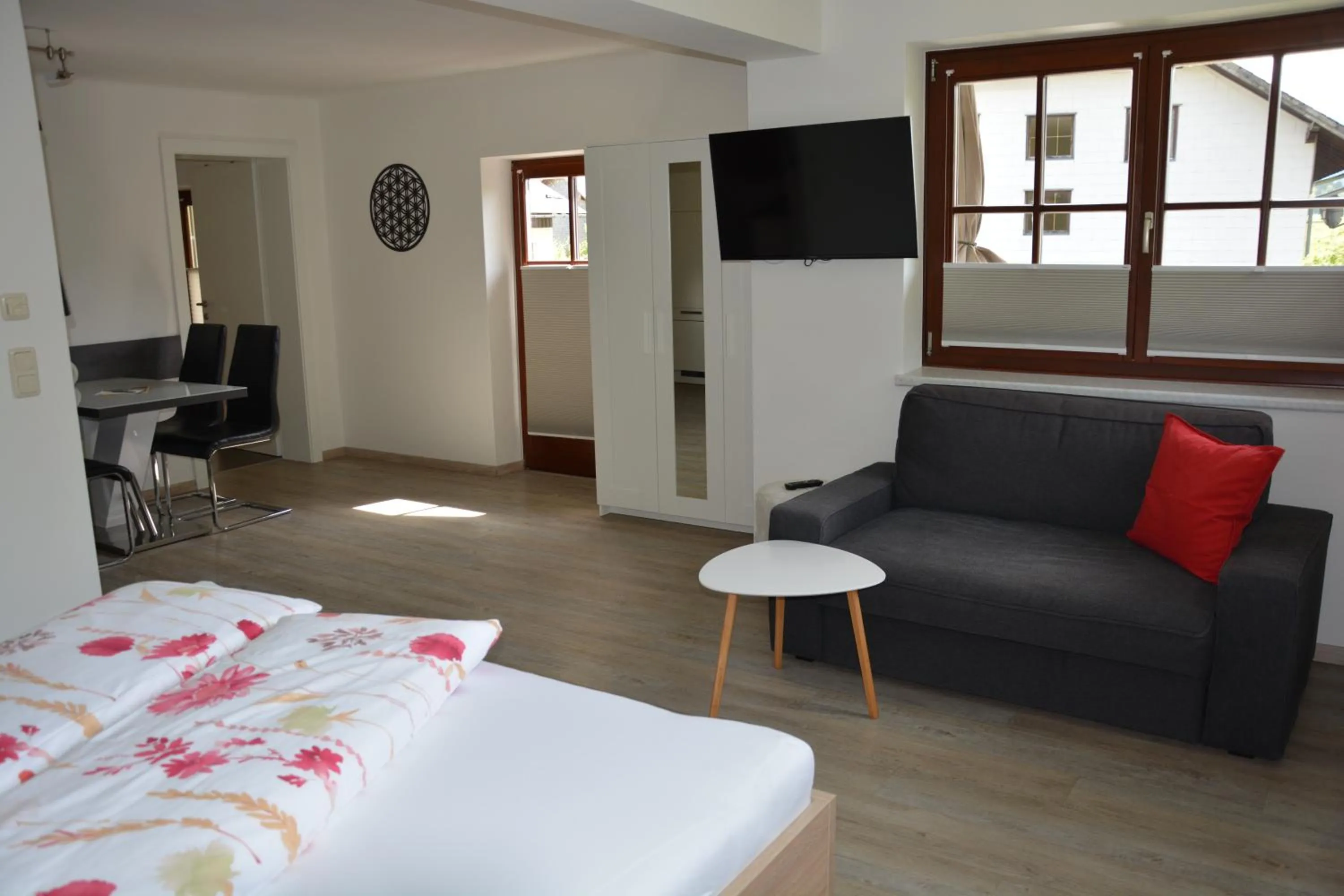 Bed in Appart Weisse Urlauben am Wolfgangsee