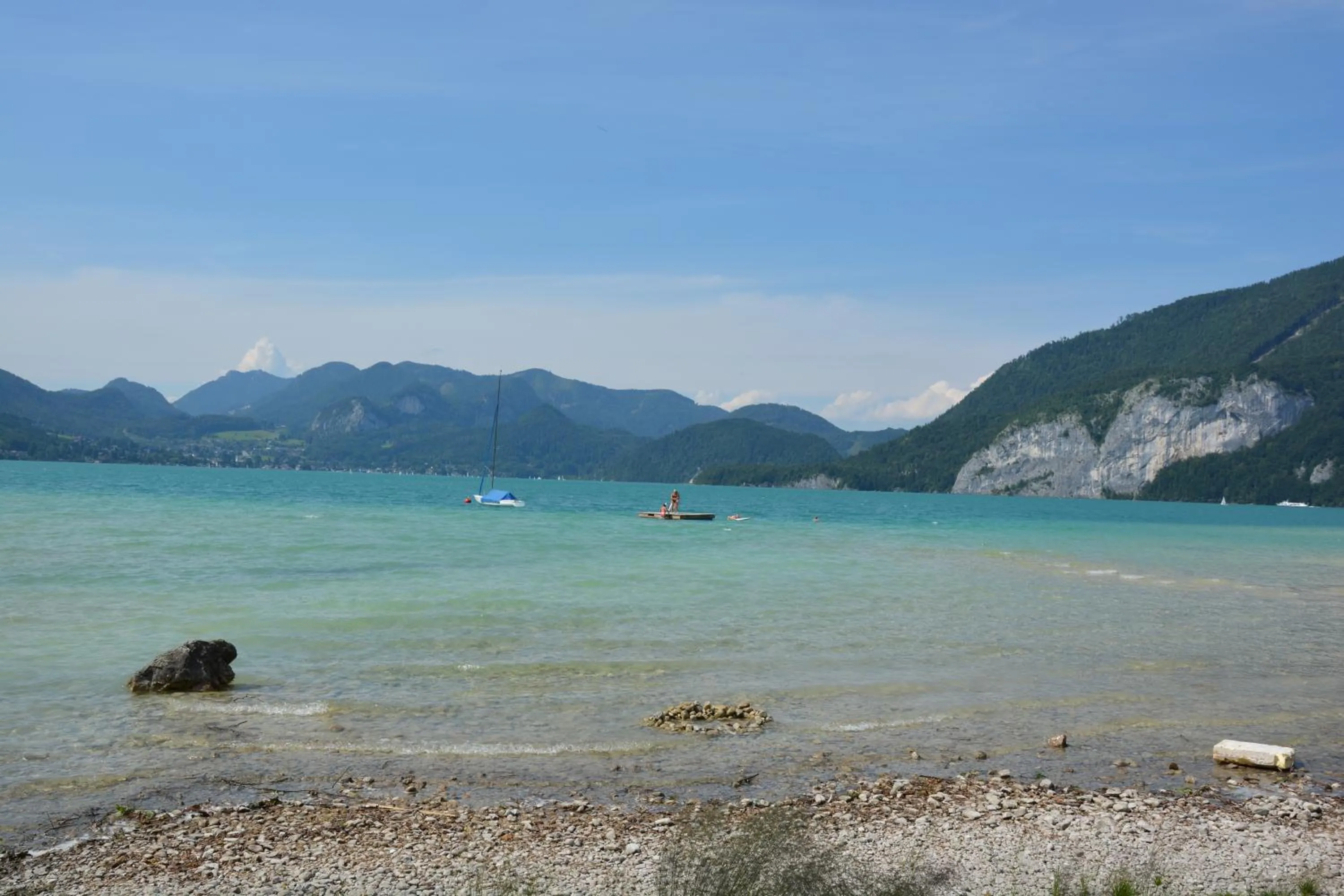 Beach in Appart Weisse Urlauben am Wolfgangsee