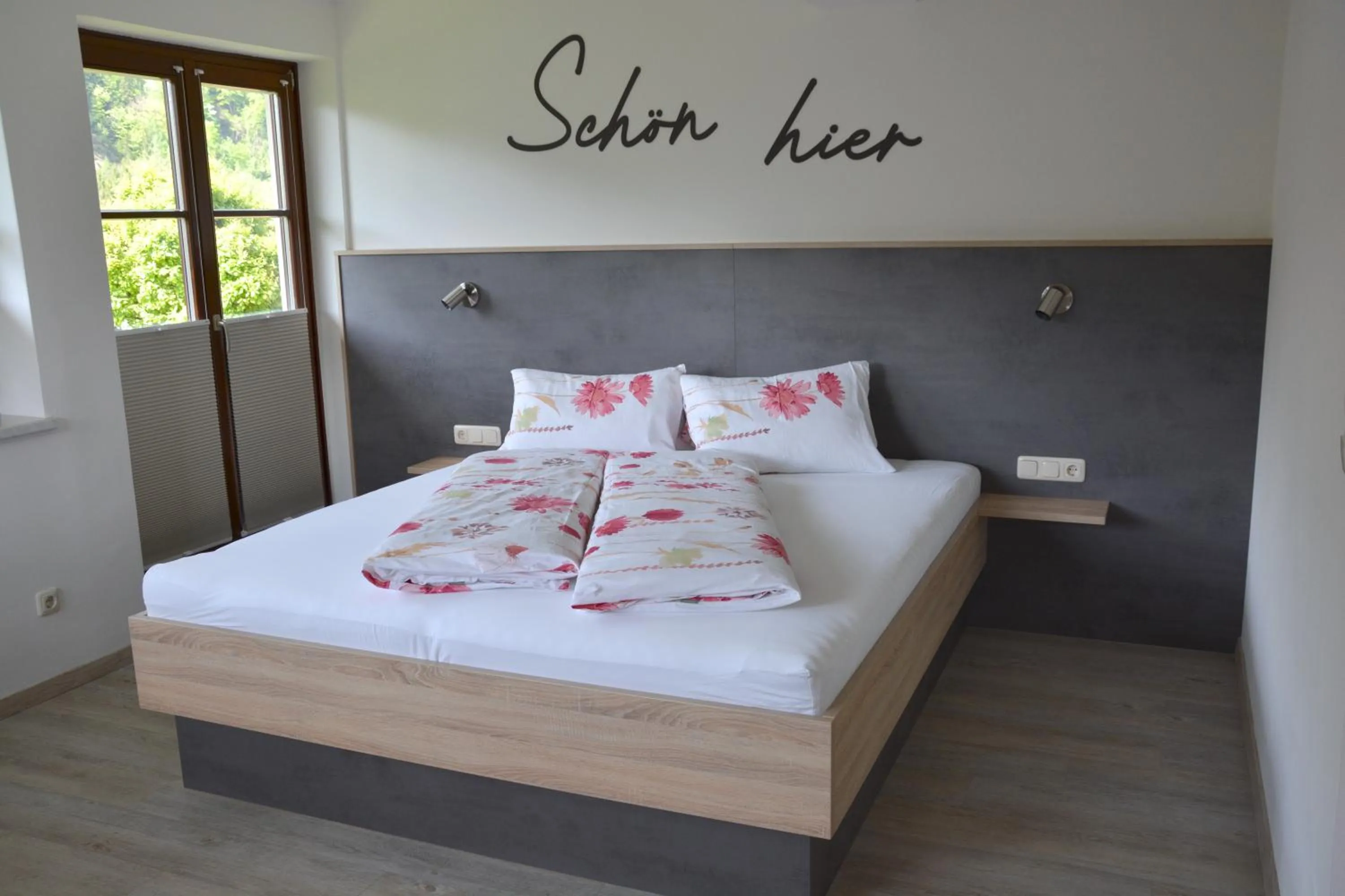 Bed in Appart Weisse Urlauben am Wolfgangsee