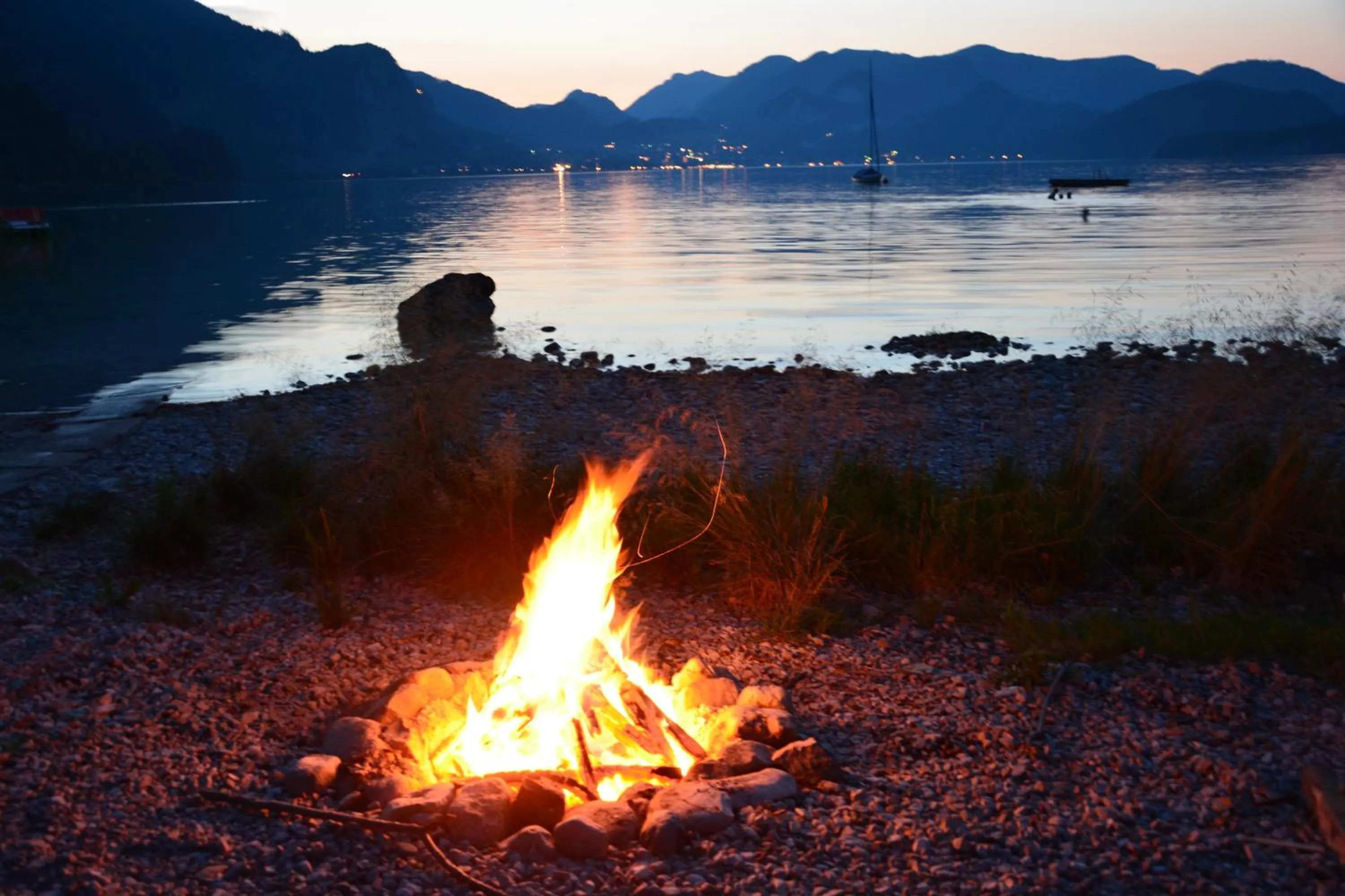 Natural landscape in Appart Weisse Urlauben am Wolfgangsee