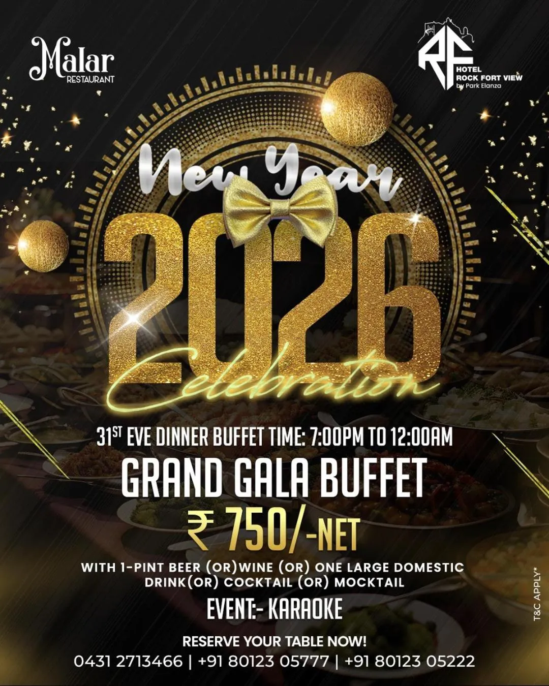 Restaurant/places to eat in Hotel Rockfort View by Park Elanza