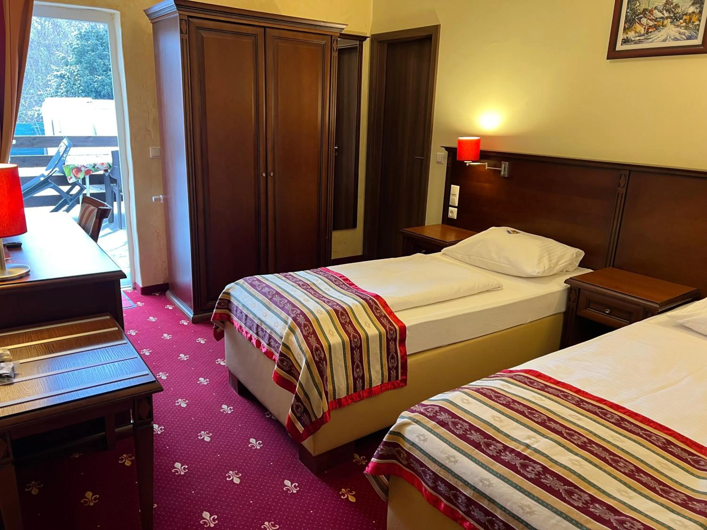 Bed in Hotel Medaillon