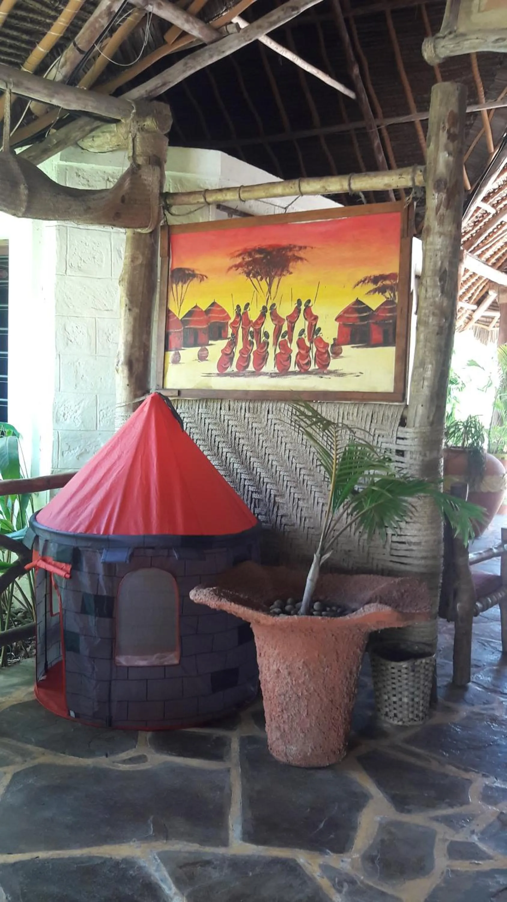 Lobby or reception in African Dream Cottages - Diani Beach