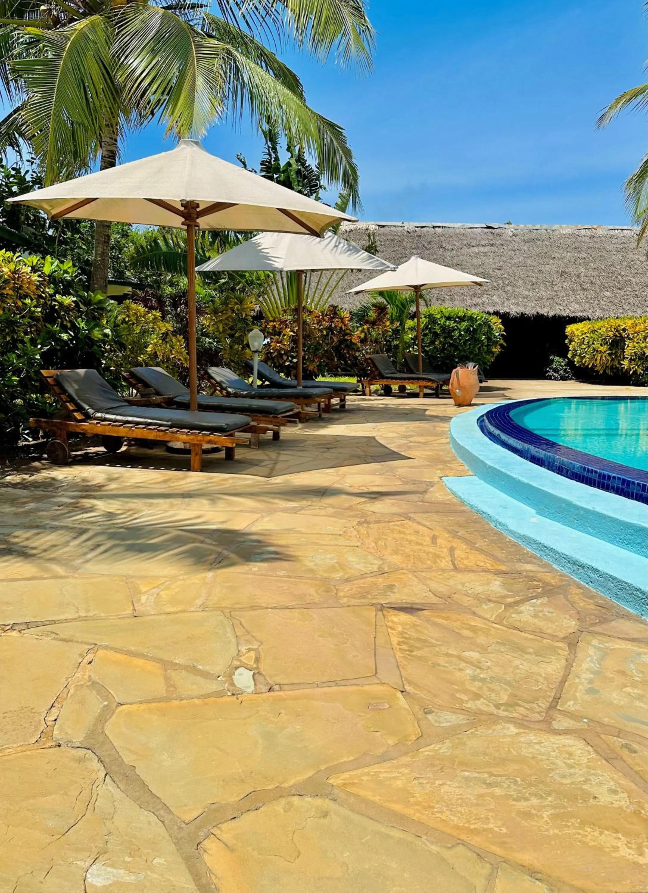 Patio in African Dream Cottages - Diani Beach