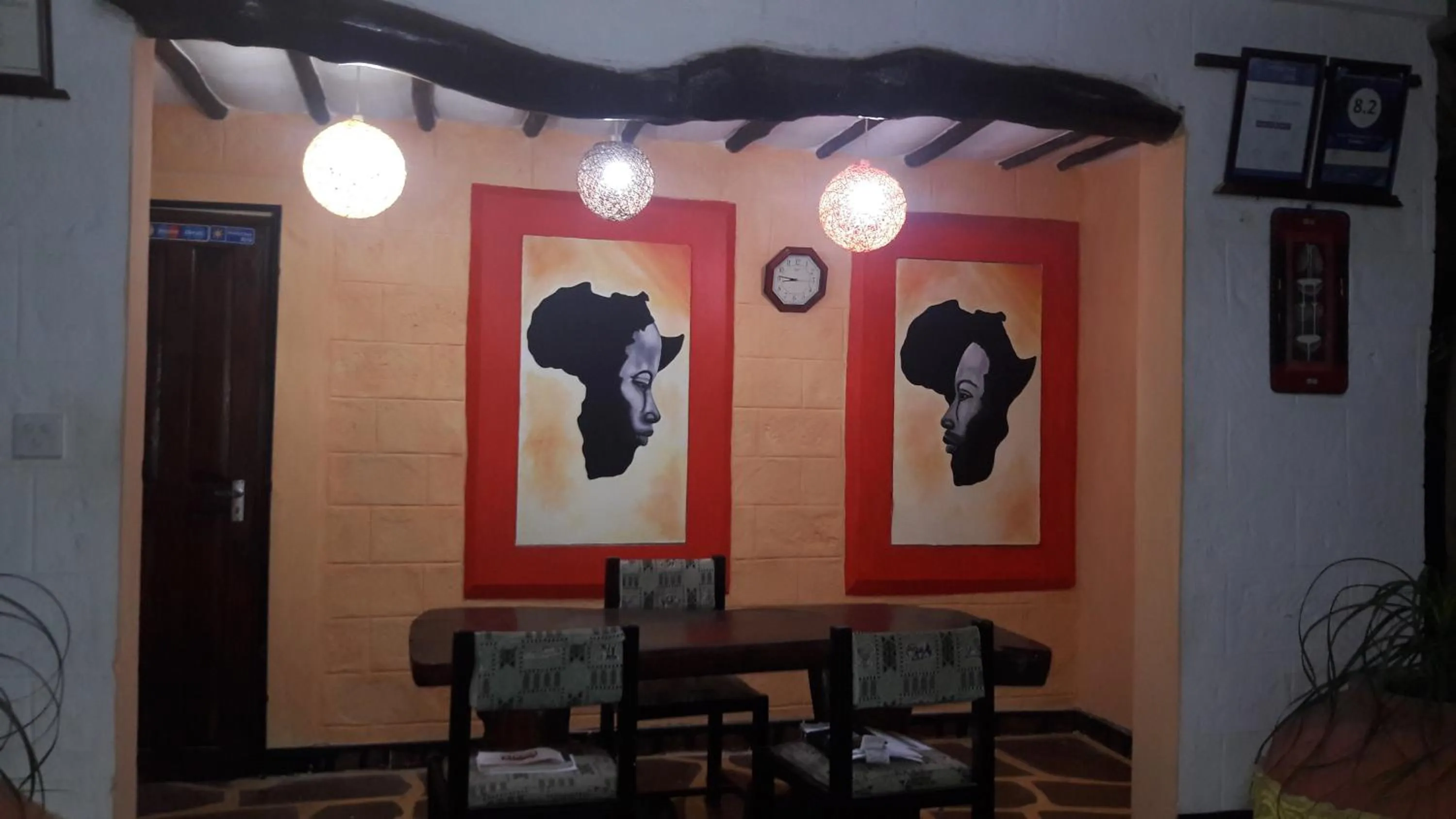 Lobby or reception in African Dream Cottages - Diani Beach