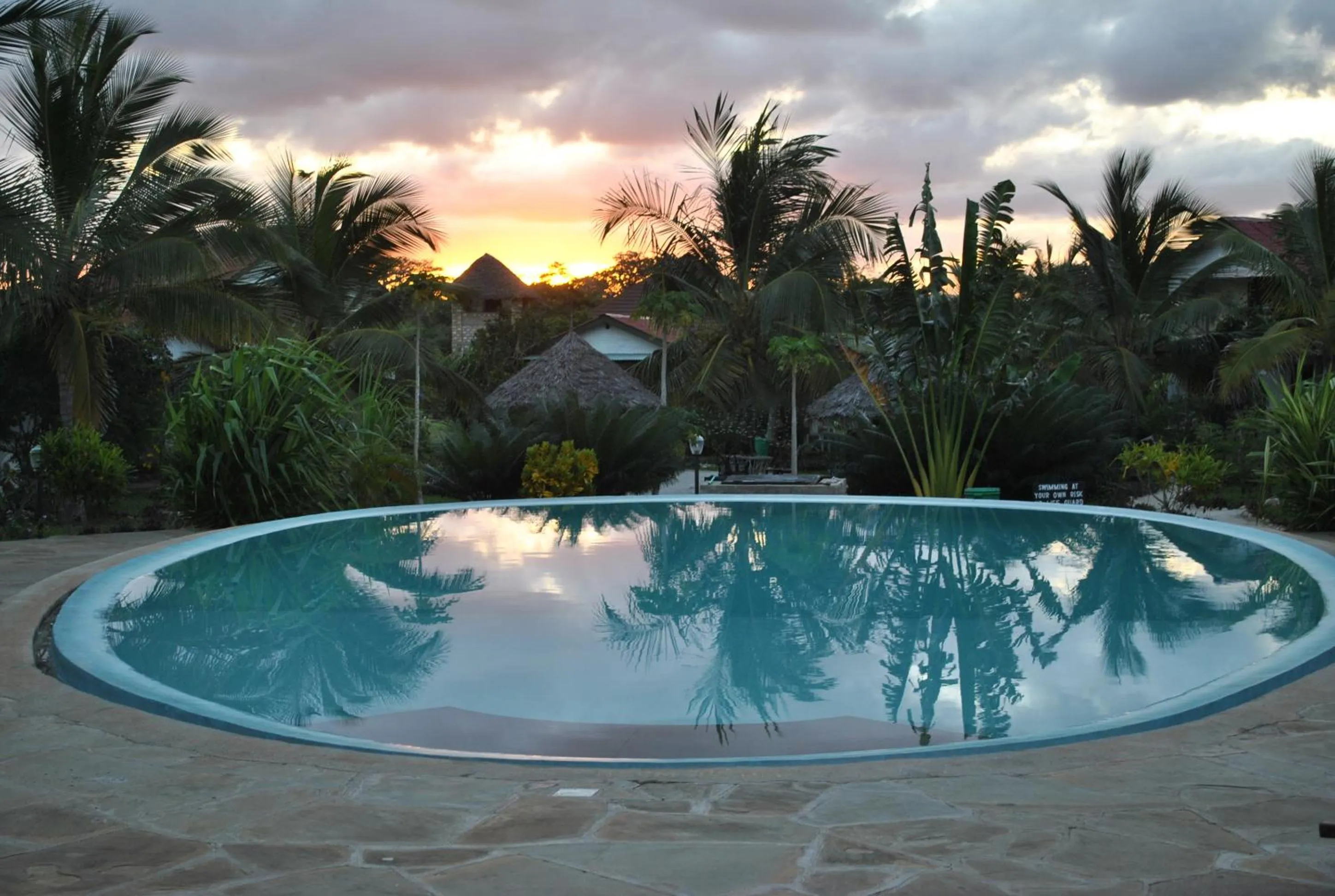Pool view in African Dream Cottages - Diani Beach