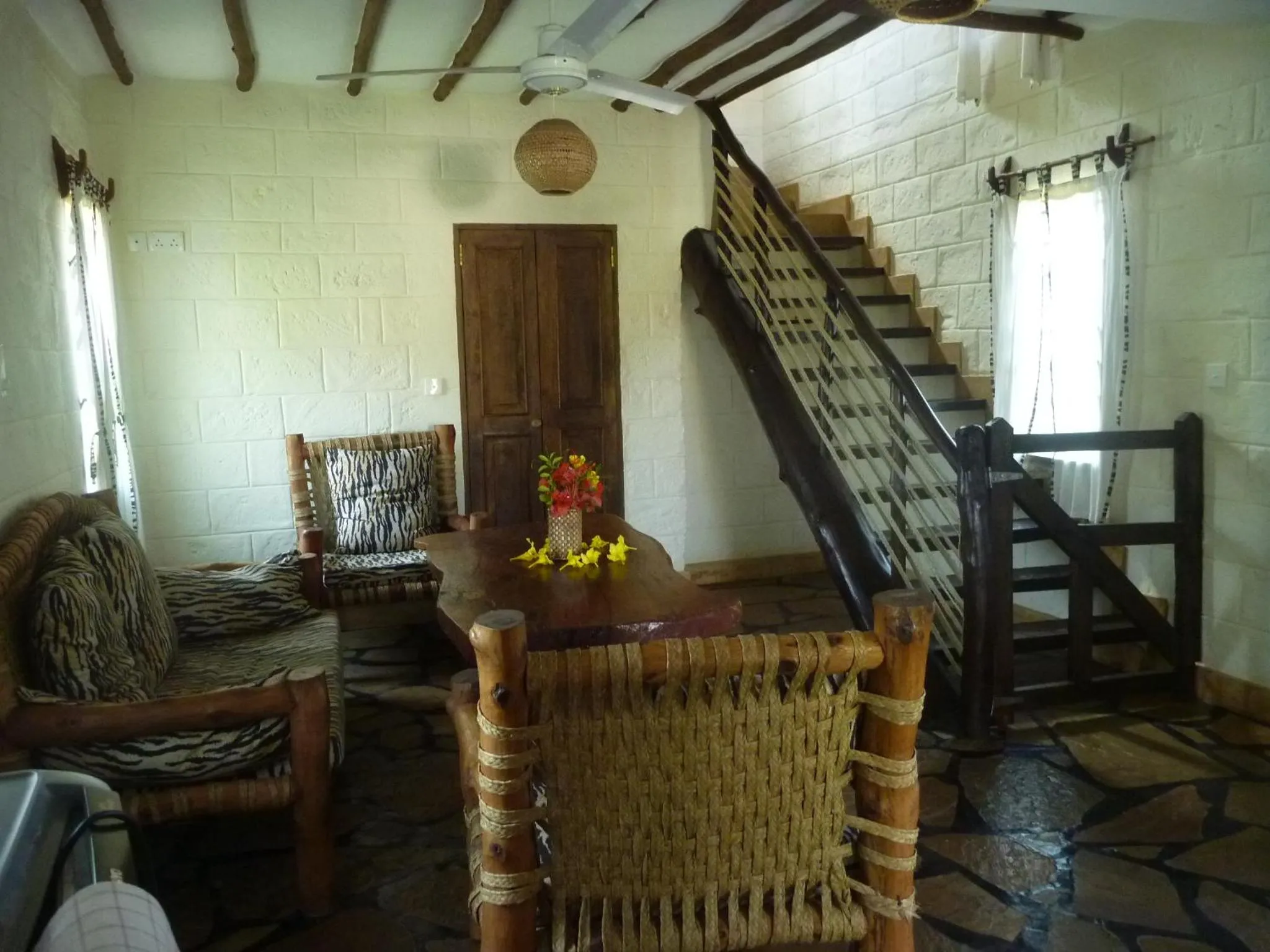 Living room in African Dream Cottages - Diani Beach