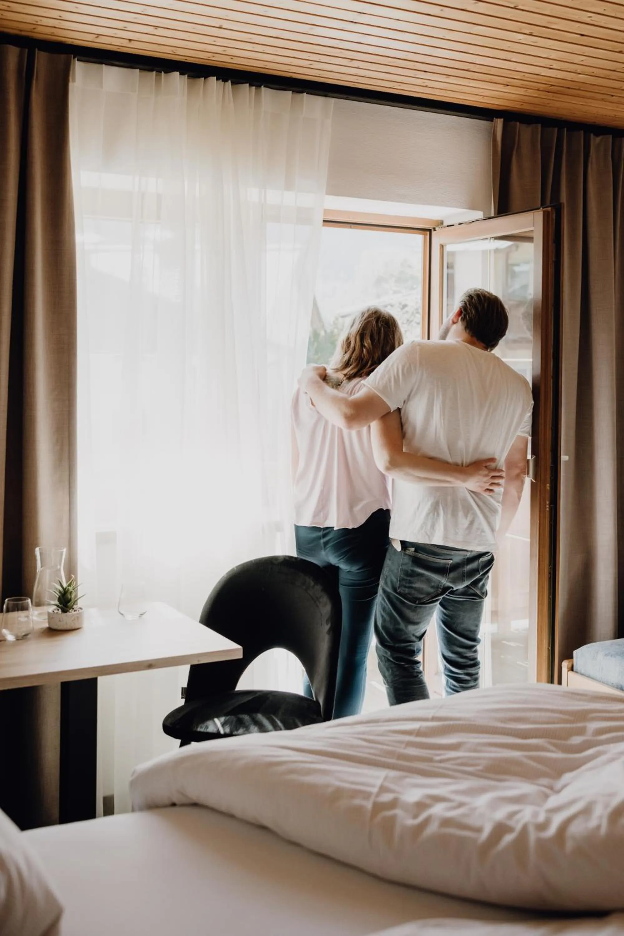 Balcony/Terrace, Bed in Dorfcafe Unken Hotelpension sWirtshaus im Dorf