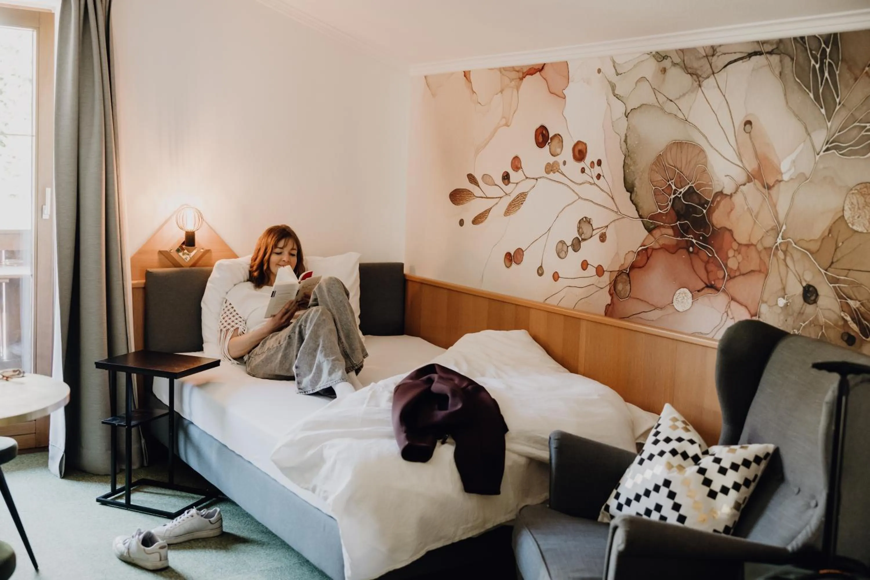 Bed in Dorfcafe Unken Hotelpension sWirtshaus im Dorf