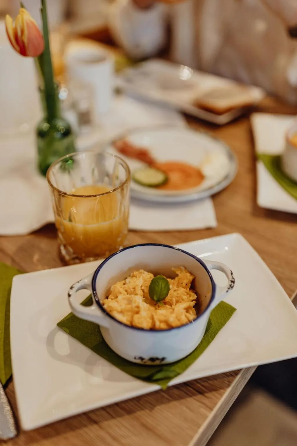 Breakfast in Dorfcafe Unken Hotelpension sWirtshaus im Dorf