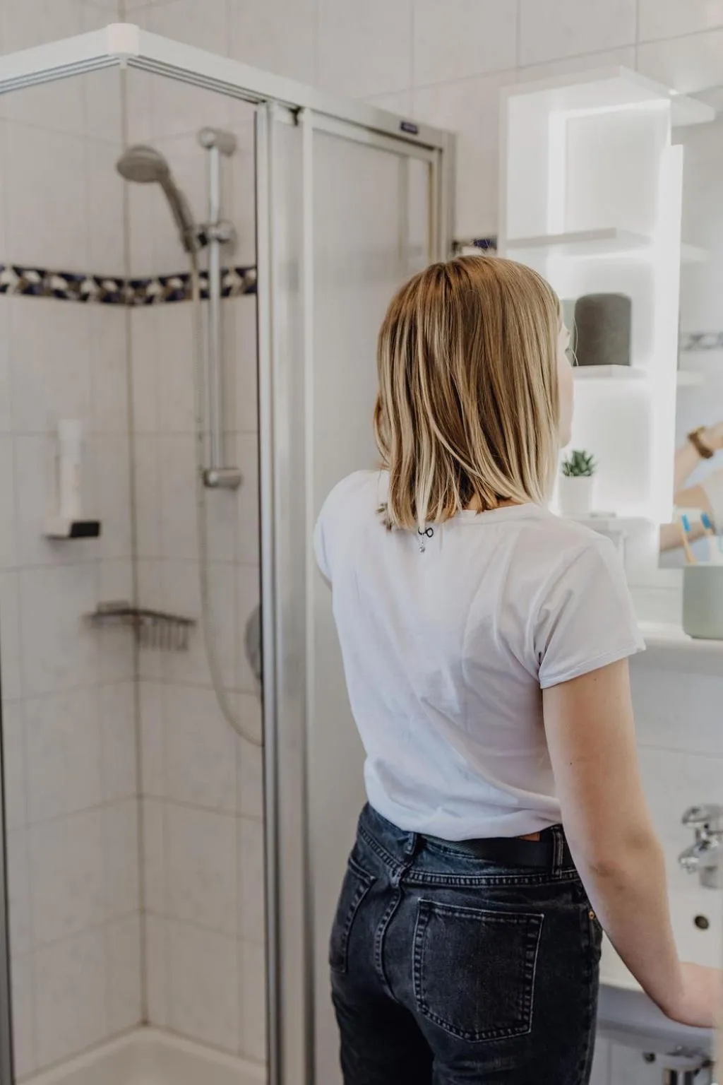 Shower in Dorfcafe Unken Hotelpension sWirtshaus im Dorf