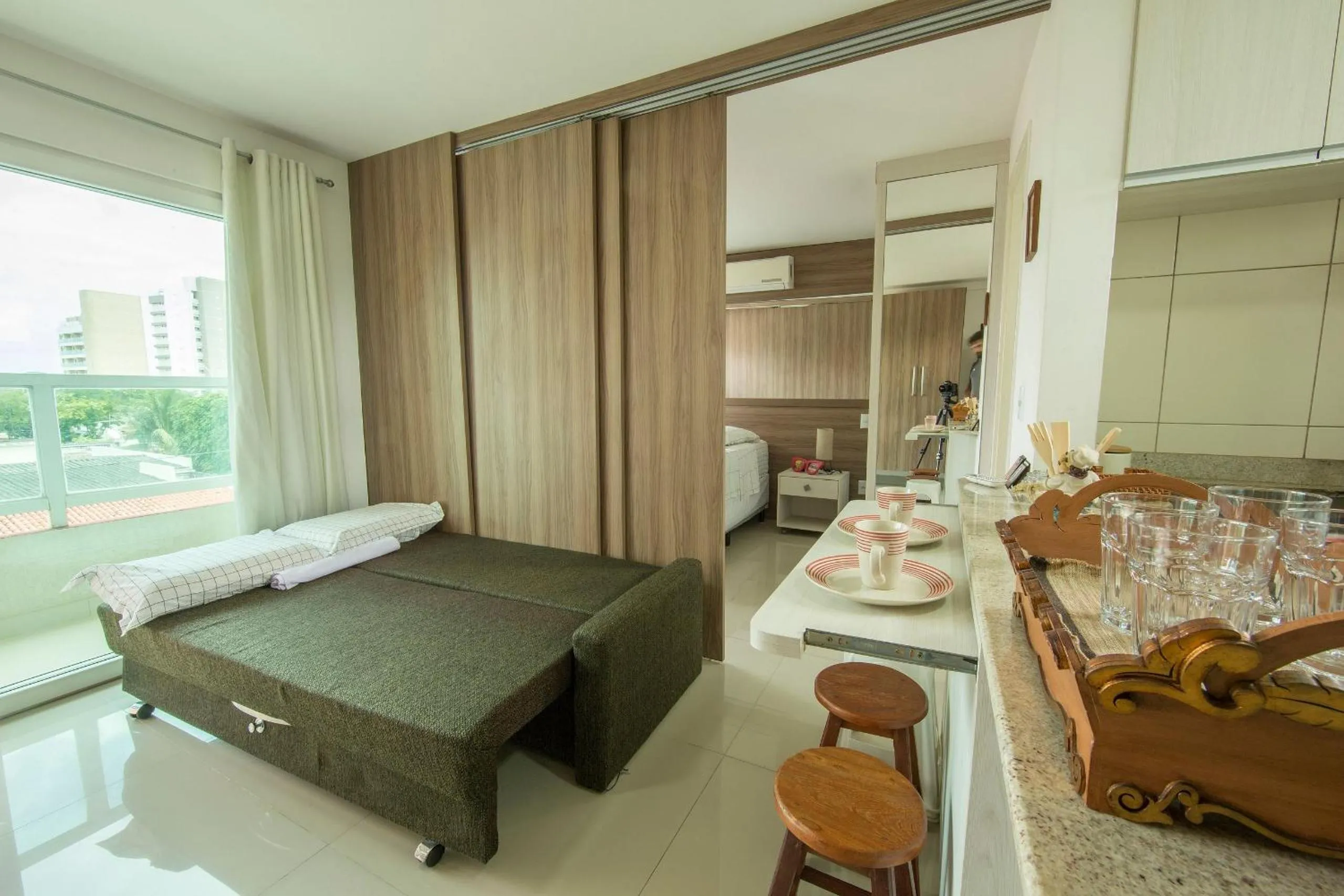 Living room in Apple Flat #201 - Apê em Ponta Negra por Carpediem