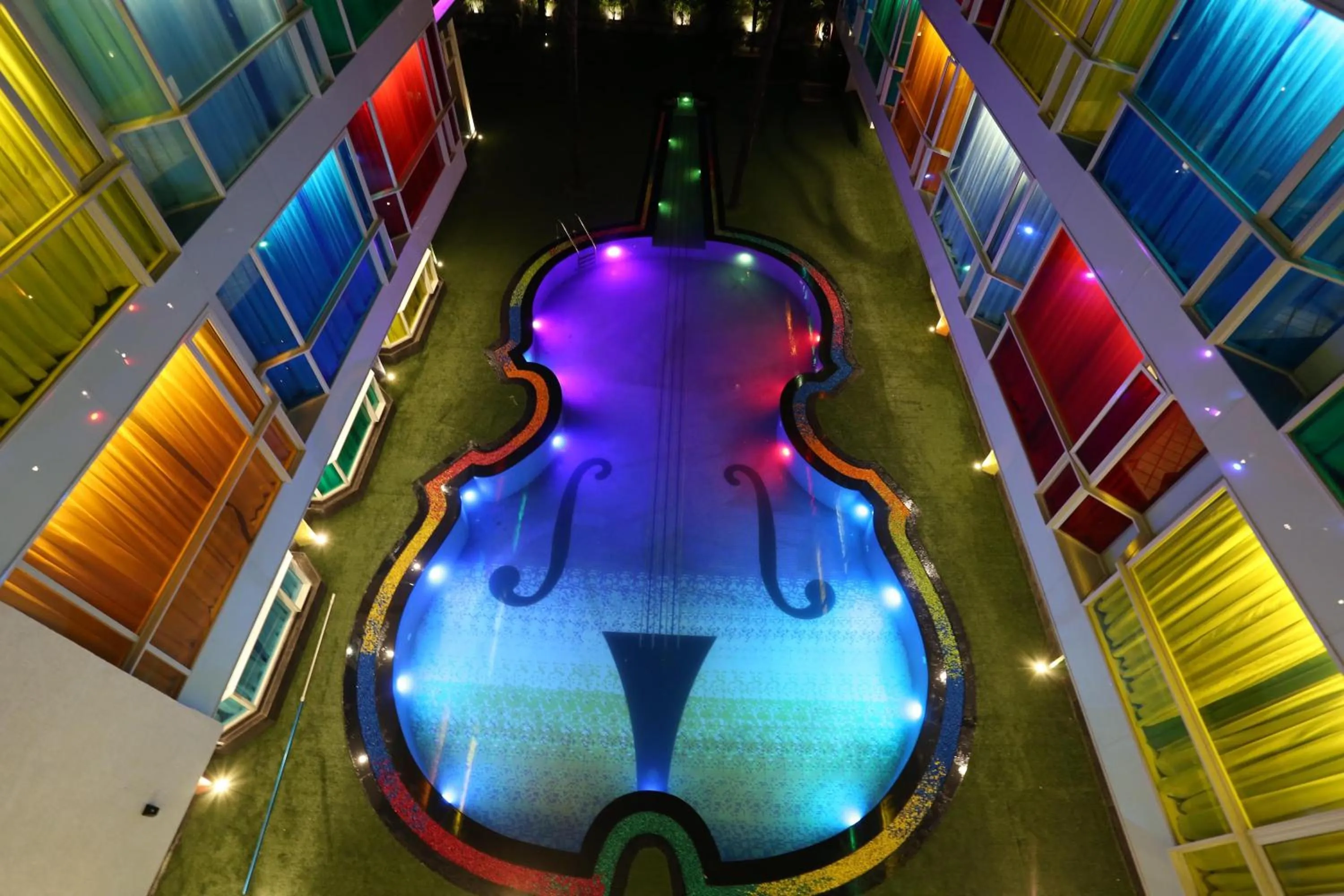 Pool view in Sandoz Vagator Goa