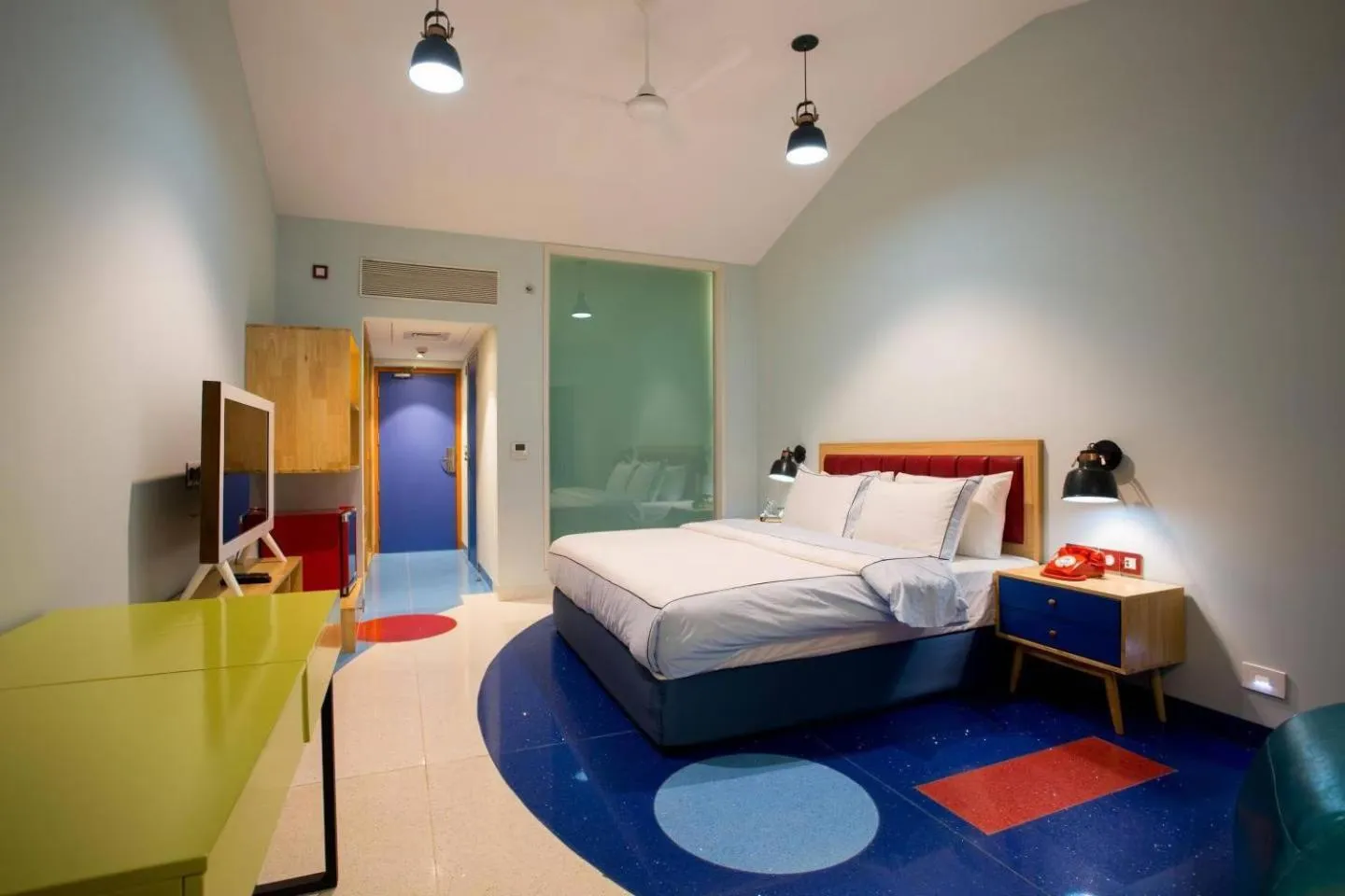 Bedroom, Bed in Sandoz Vagator Goa