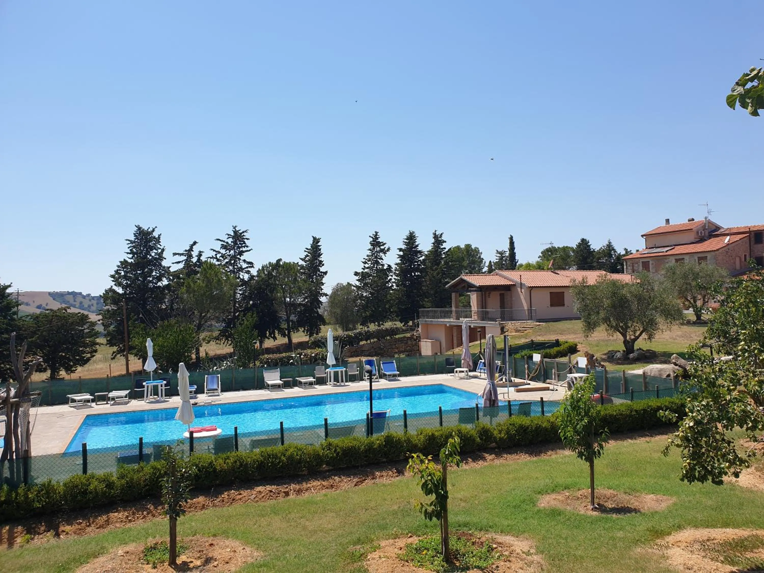 Pool view in Agriturismo Diaccialone