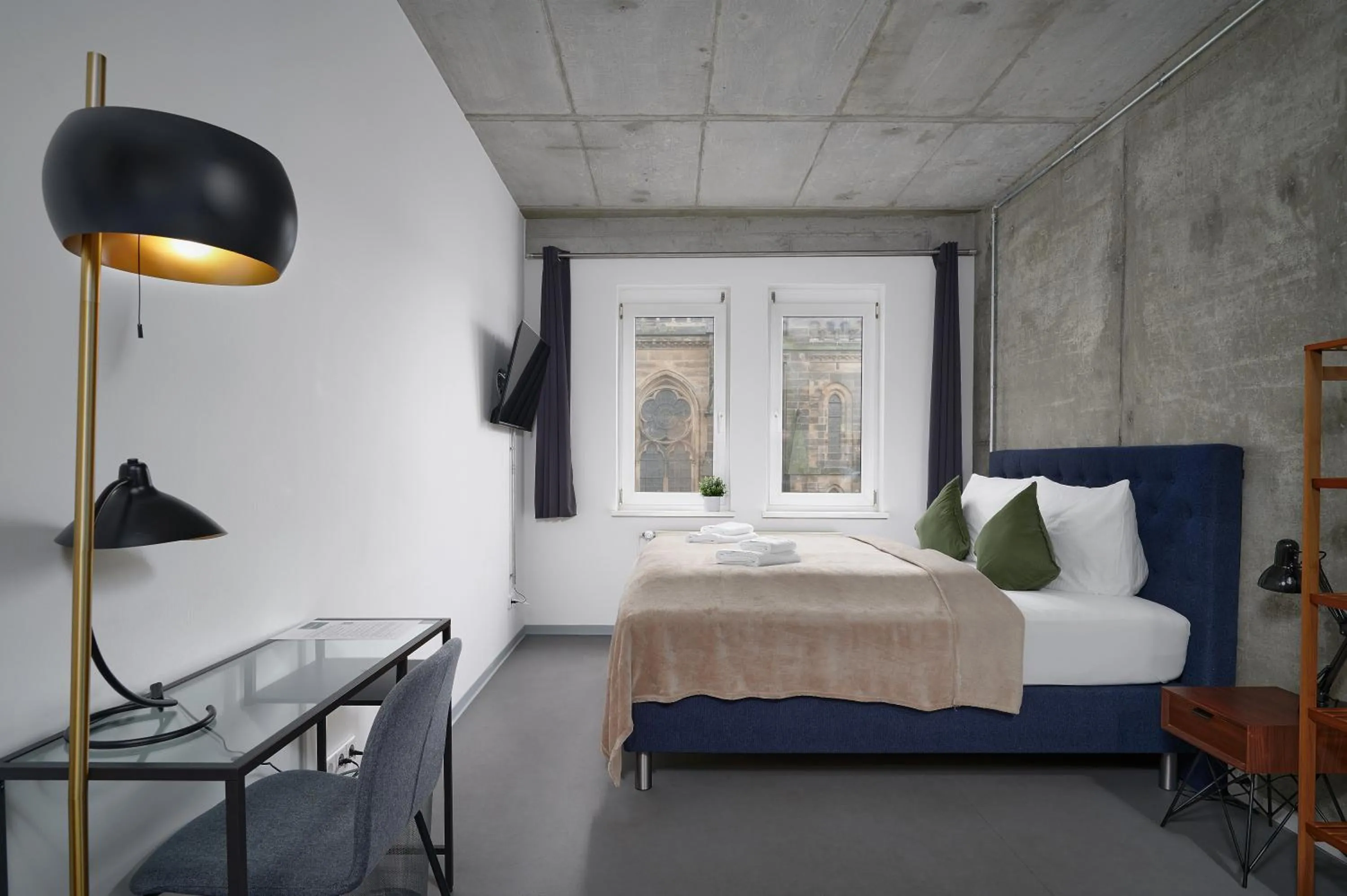 Bed in Stylisches Studio im Herzen Leipzigs