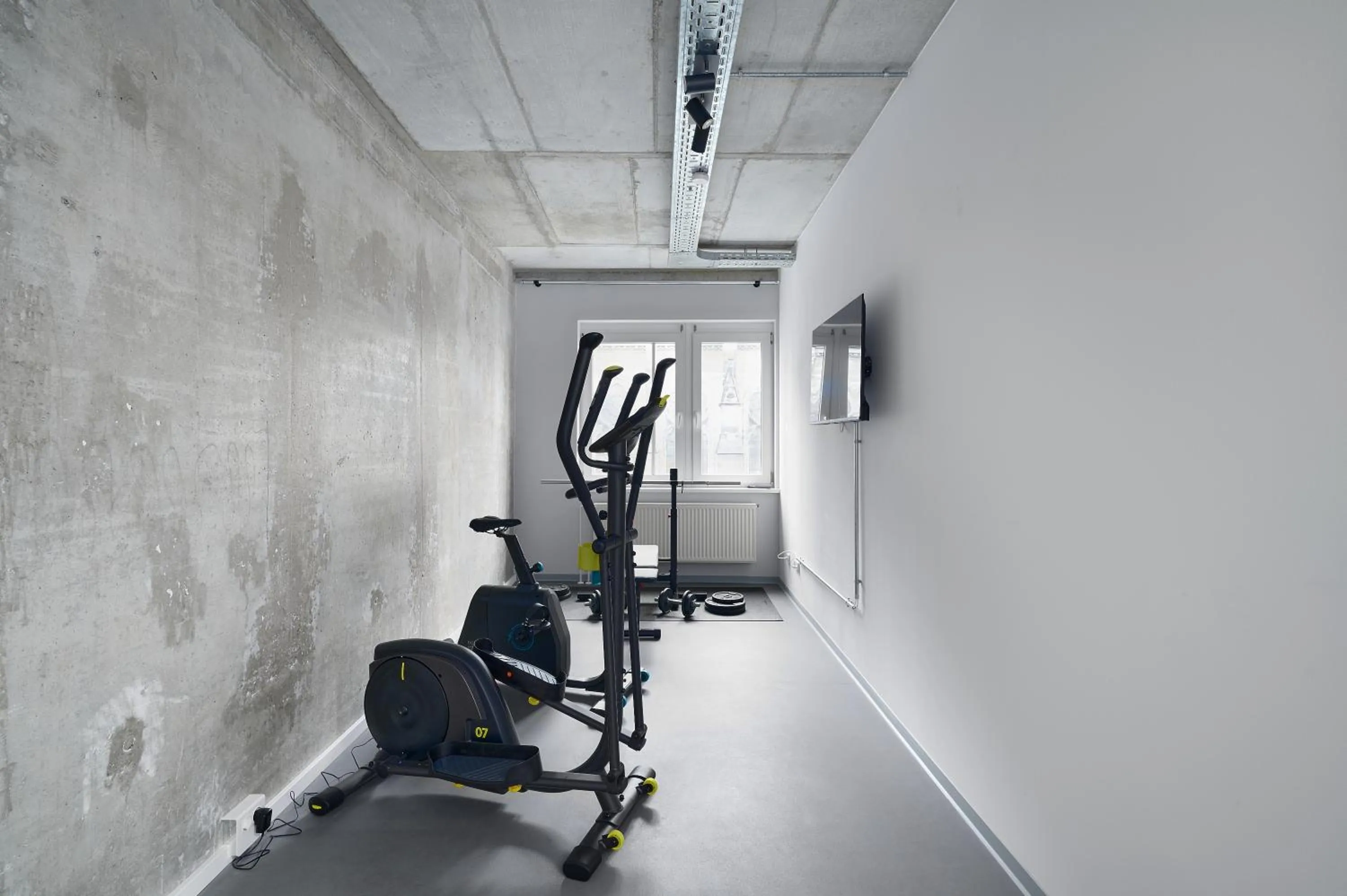 Fitness centre/facilities in Stylisches Studio im Herzen Leipzigs