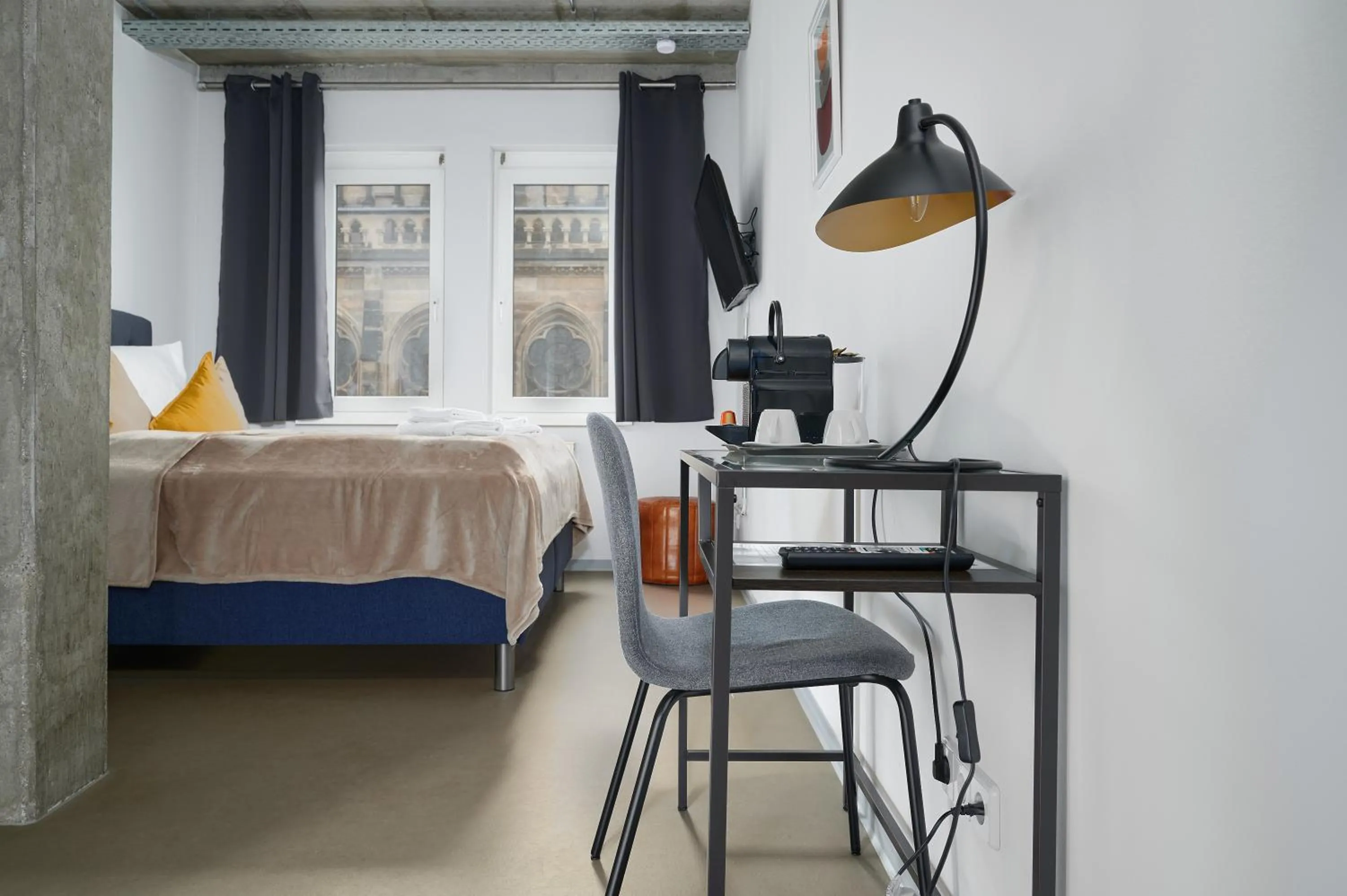 Bed in Stylisches Studio im Herzen Leipzigs