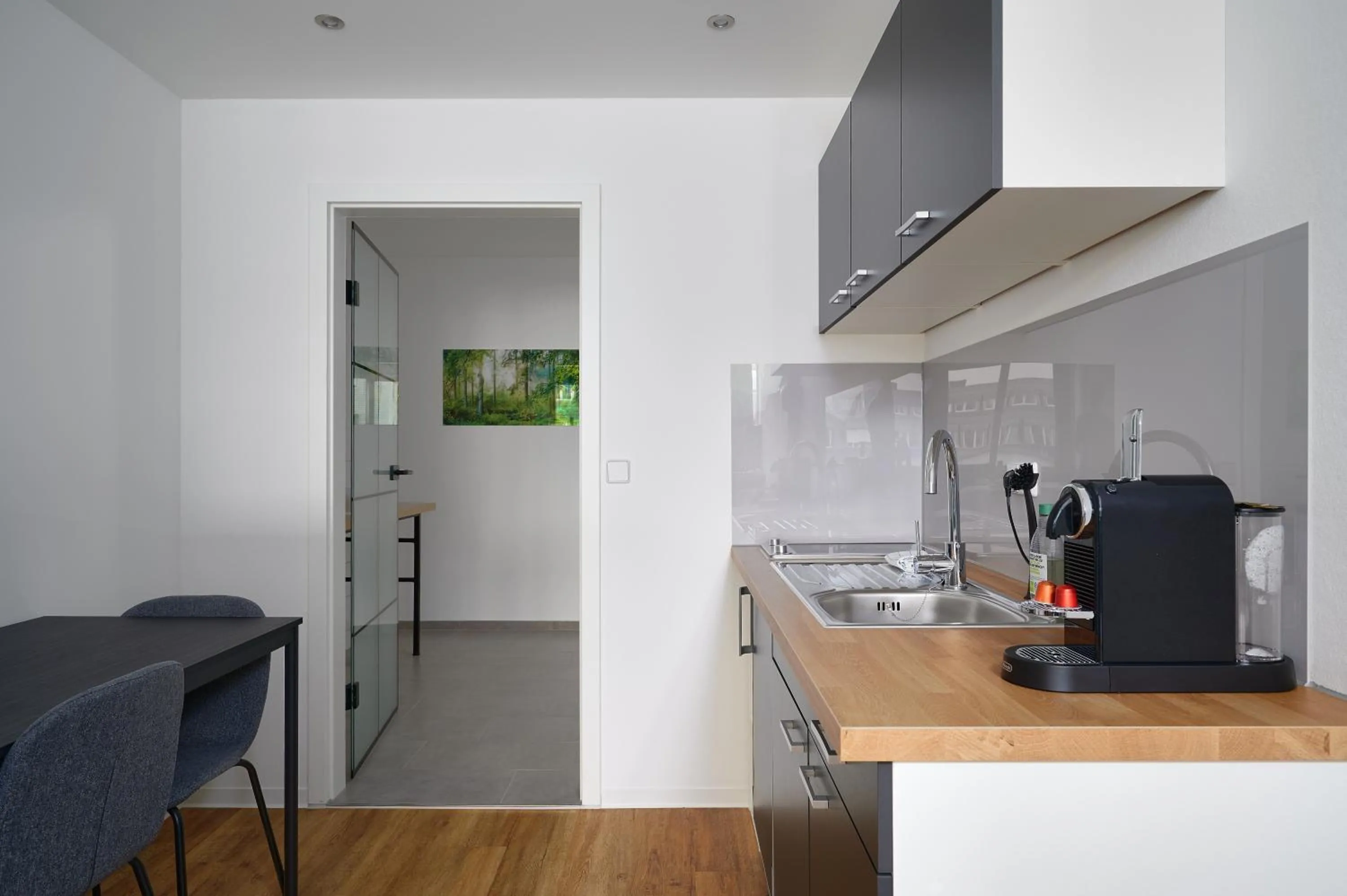 Kitchen or kitchenette in Stylisches Studio im Herzen Leipzigs