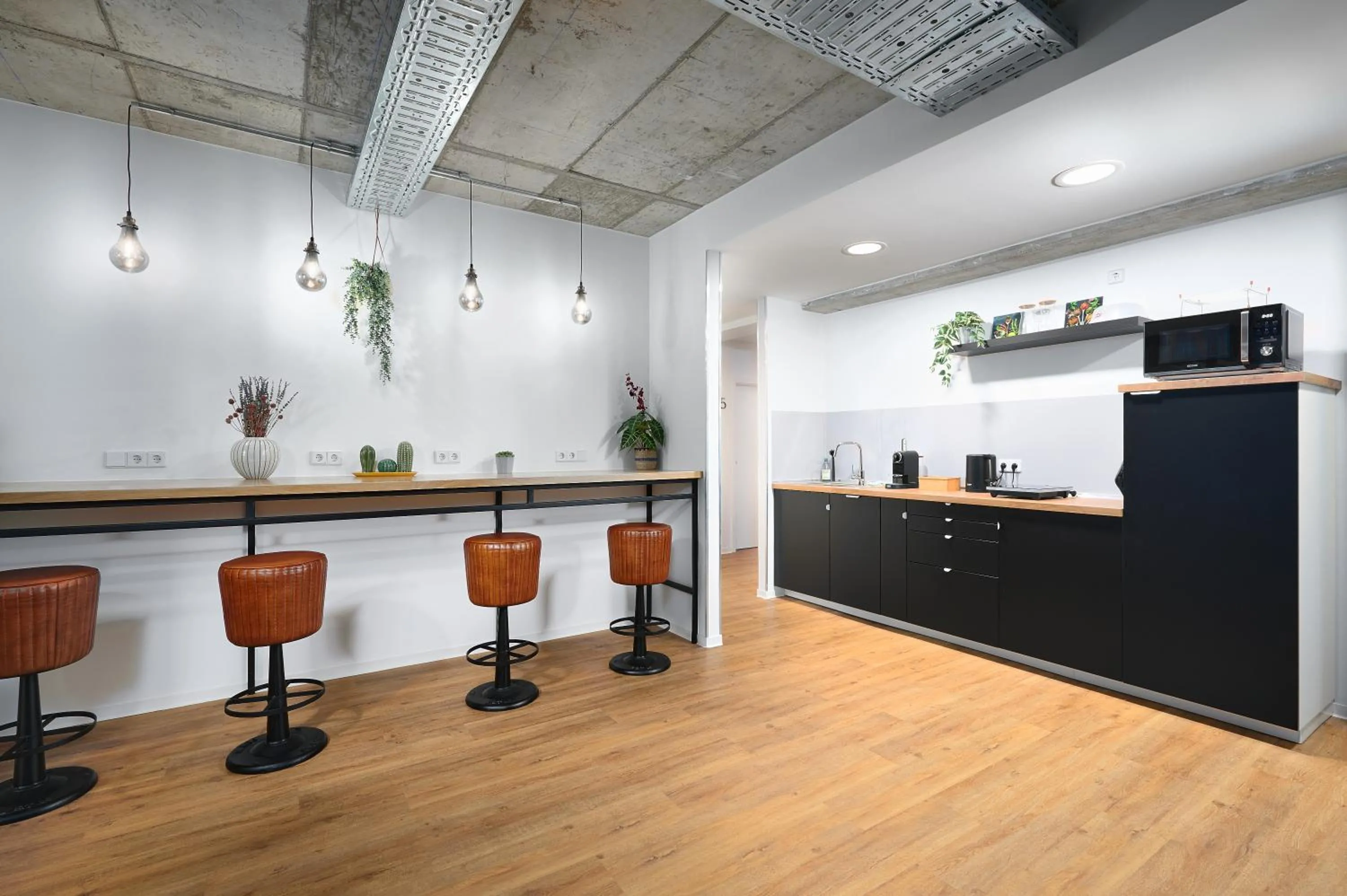 Communal kitchen in Stylisches Studio im Herzen Leipzigs