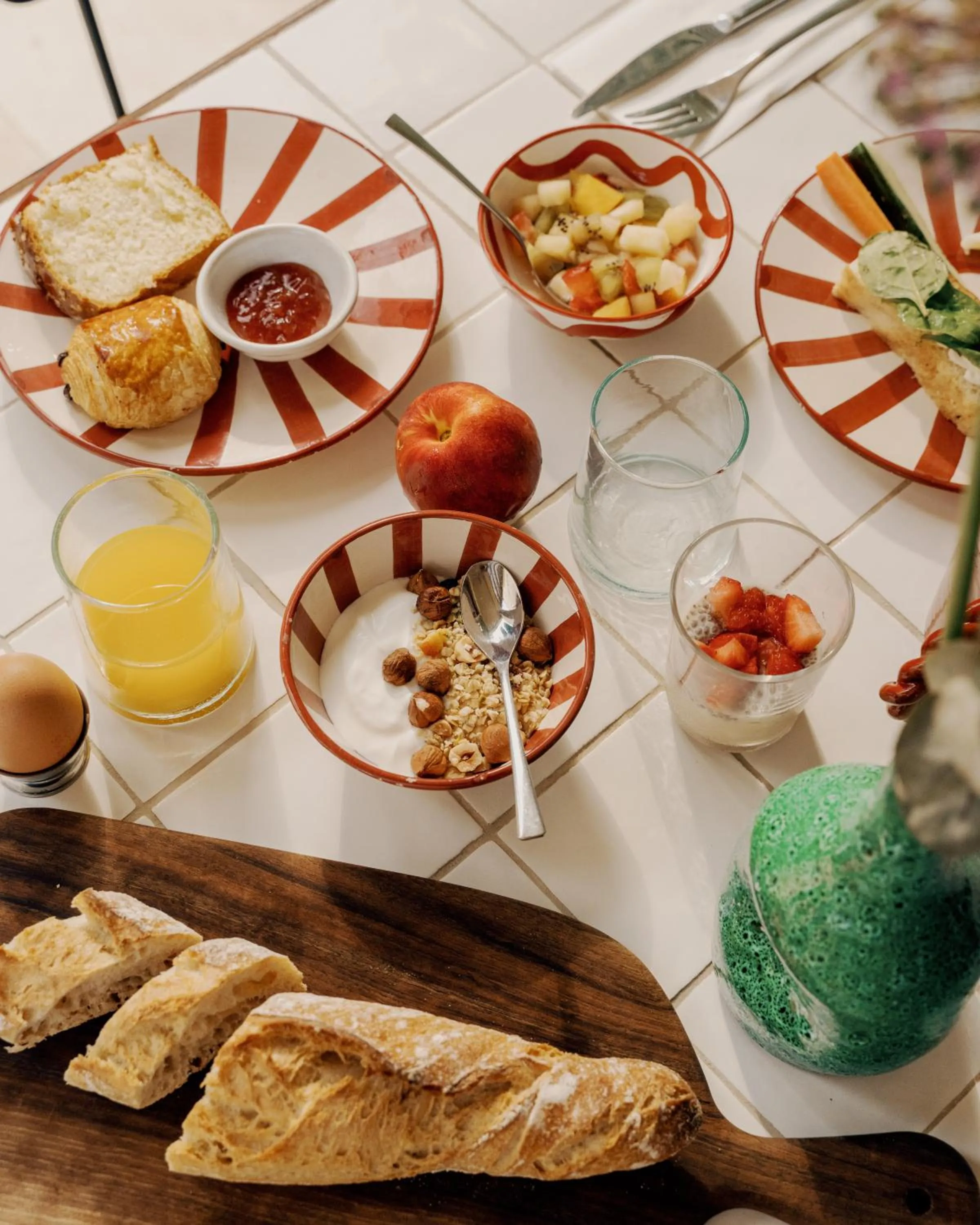 Breakfast in Boutique Hôtel Responsable et Restaurant Basgi Basgi