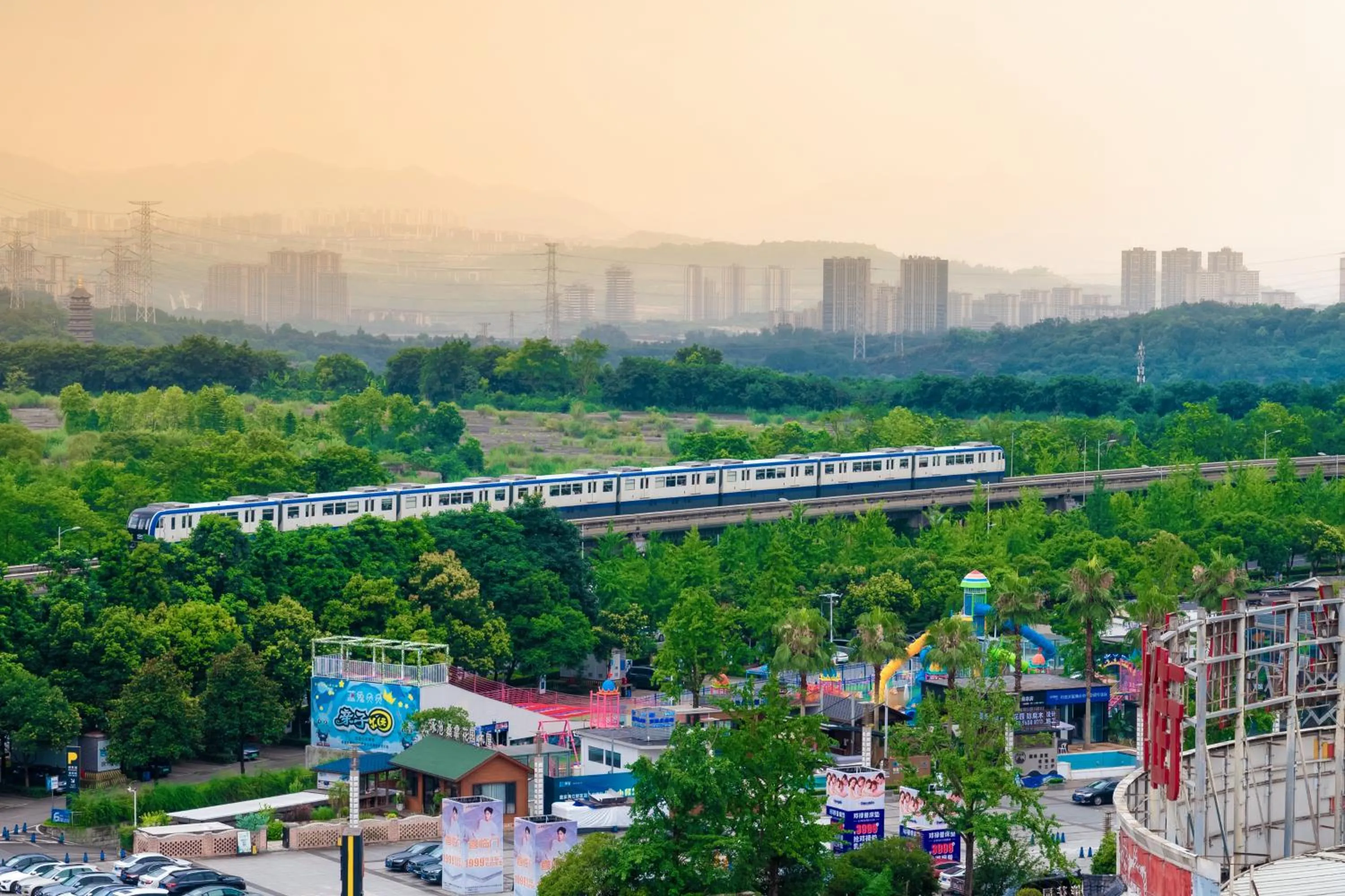 City view in Wuyu Hotel - Chongqing Jiangbei Airport & Light Rail