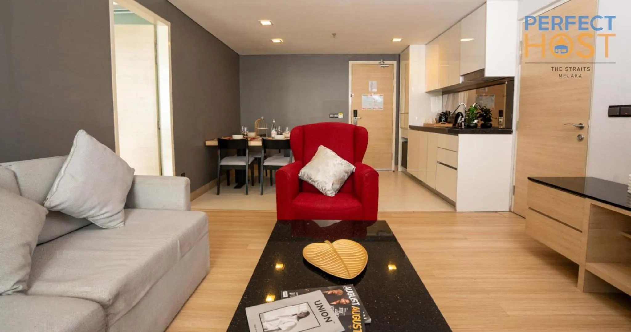 Kitchen or kitchenette in The Straits Melaka by Perfect Host