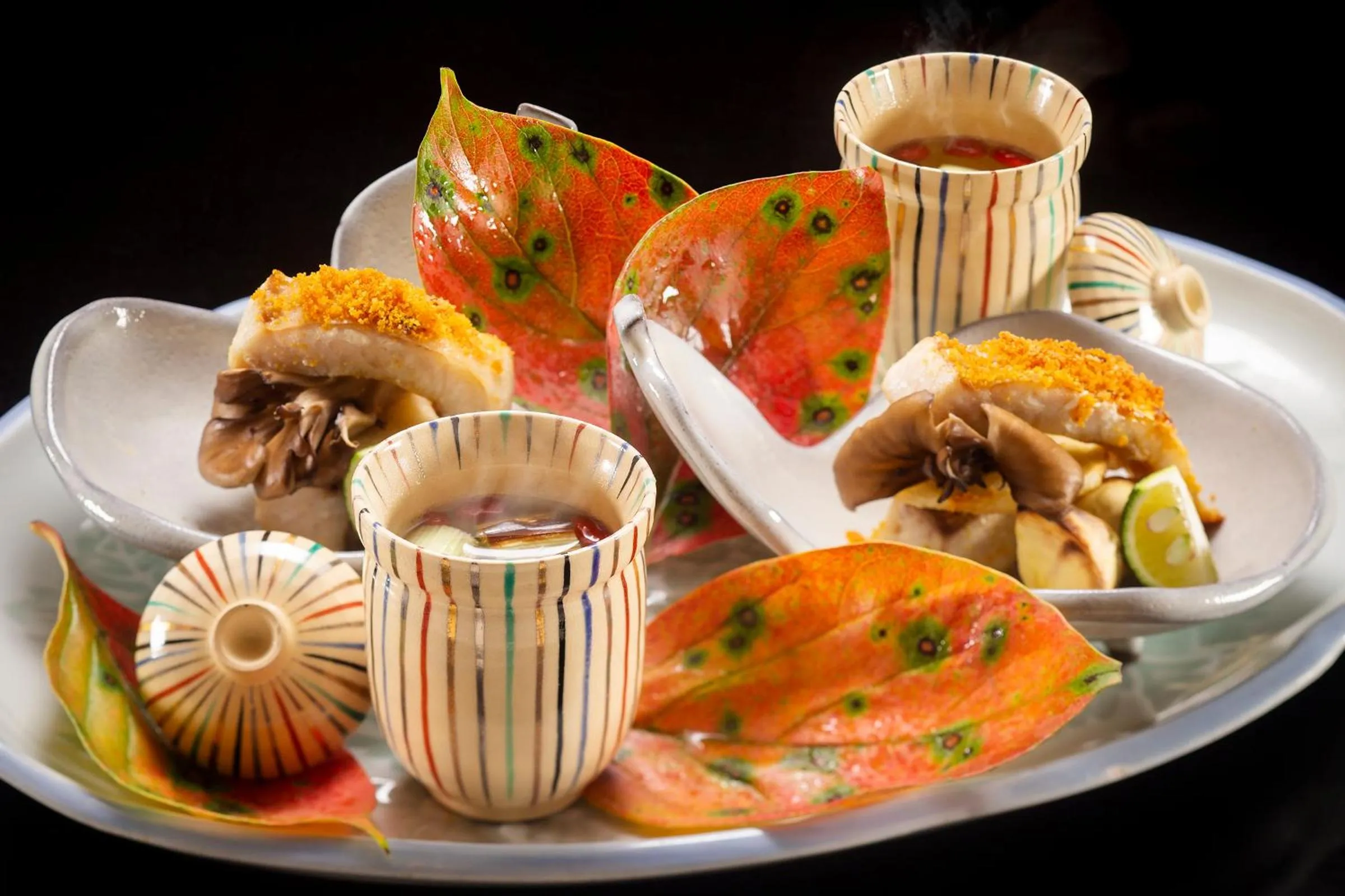 Food close-up in Ryoutei Ryokan Yasui
