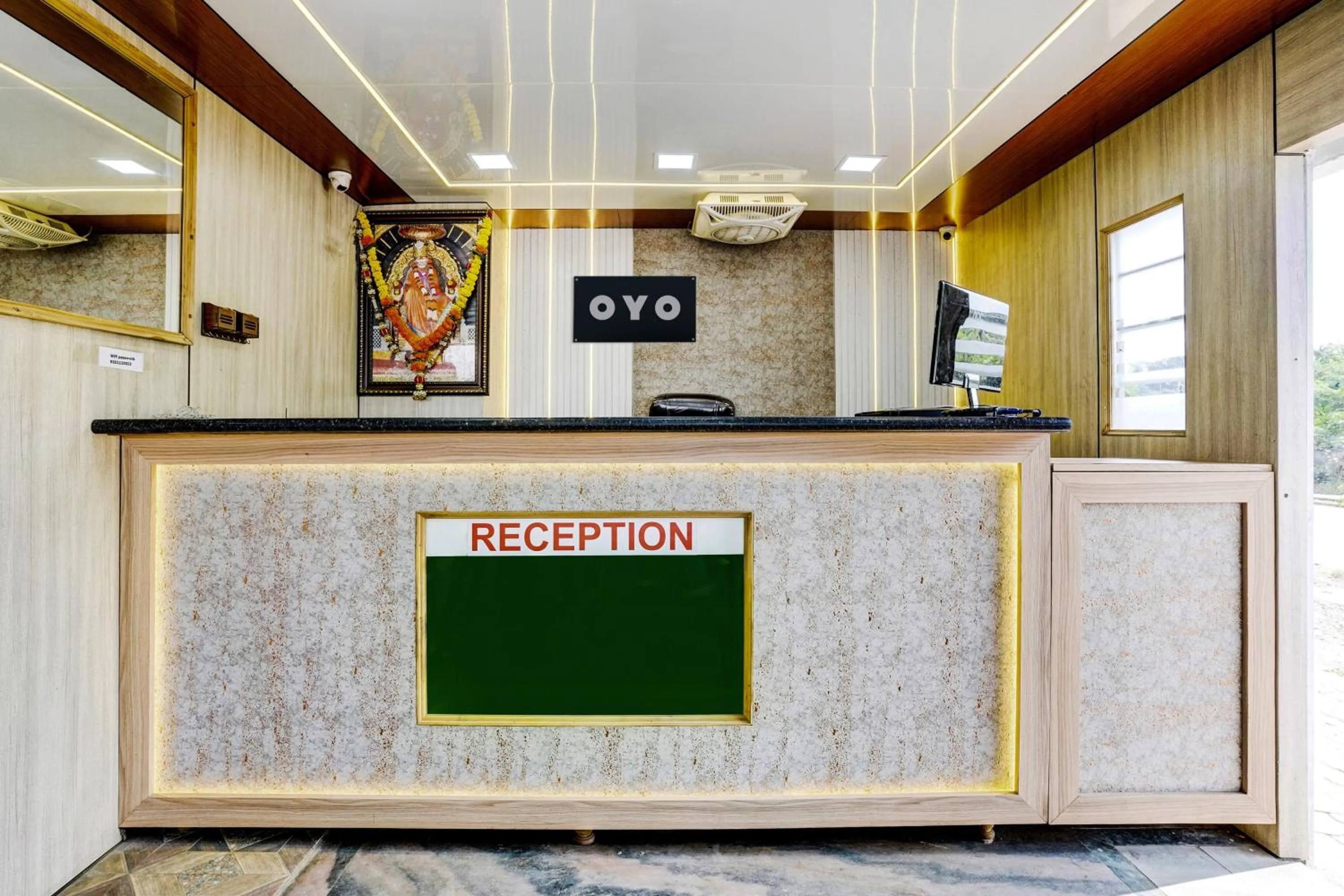 Lobby or reception in Hotel O Shree Sai Residency