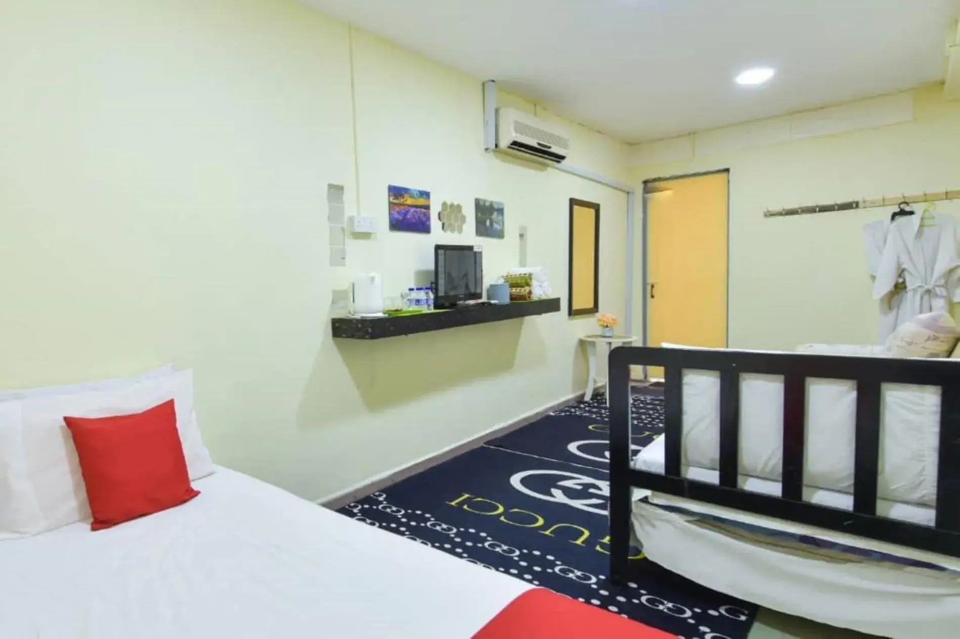 View (from property/room), Bed in Dimensi Hotel View (from property/room), Bed in Dimensi Hotel