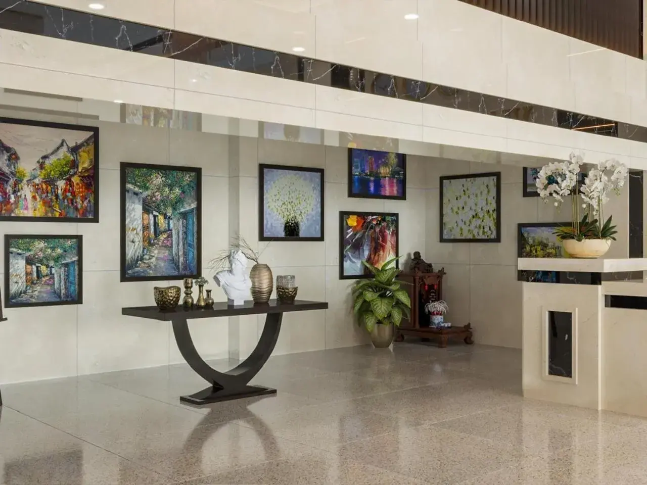 Lobby or reception in ViAn Hotel And Spa Danang Lobby or reception in ViAn Hotel And Spa Danang