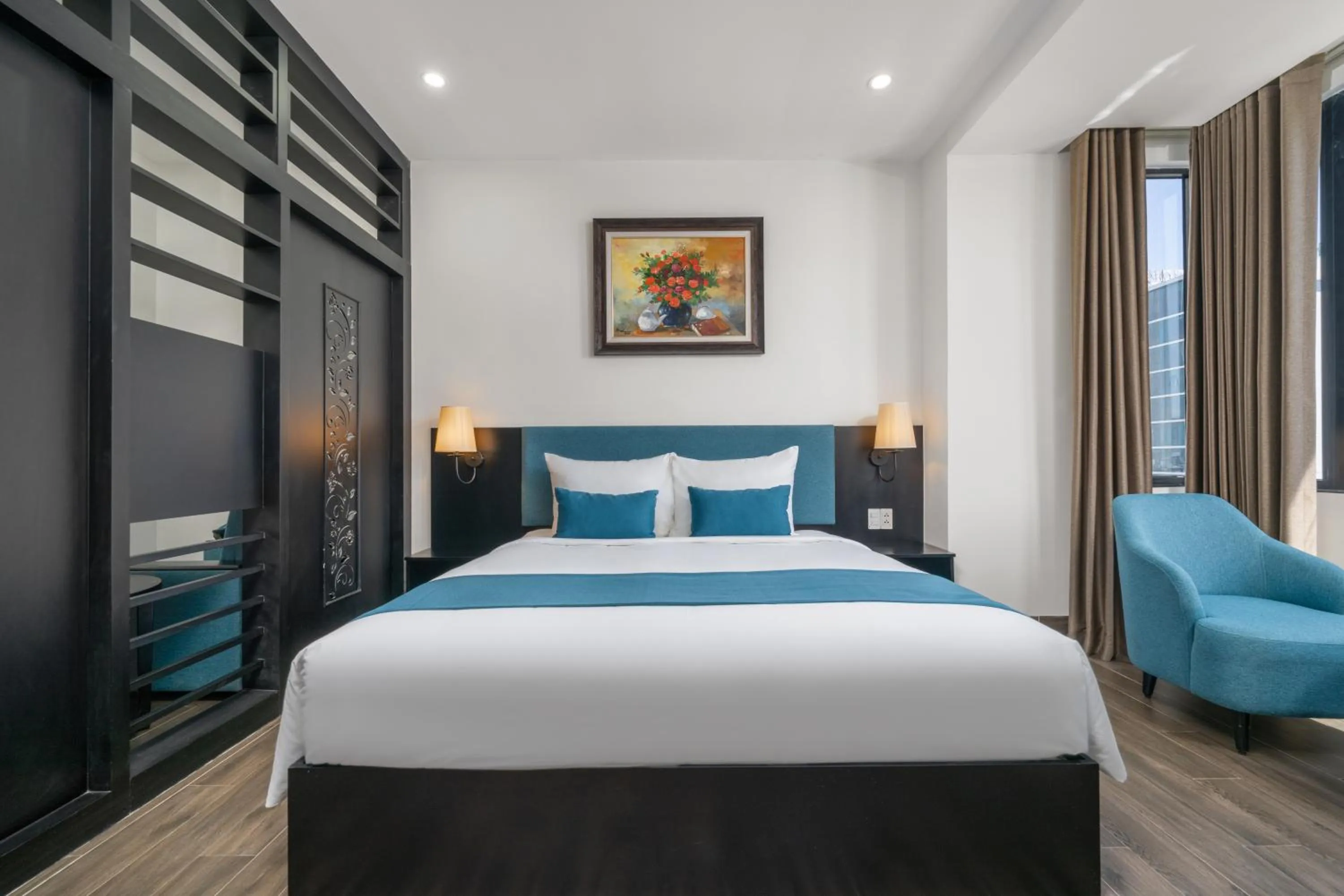 Bed in ViAn Hotel And Spa Danang